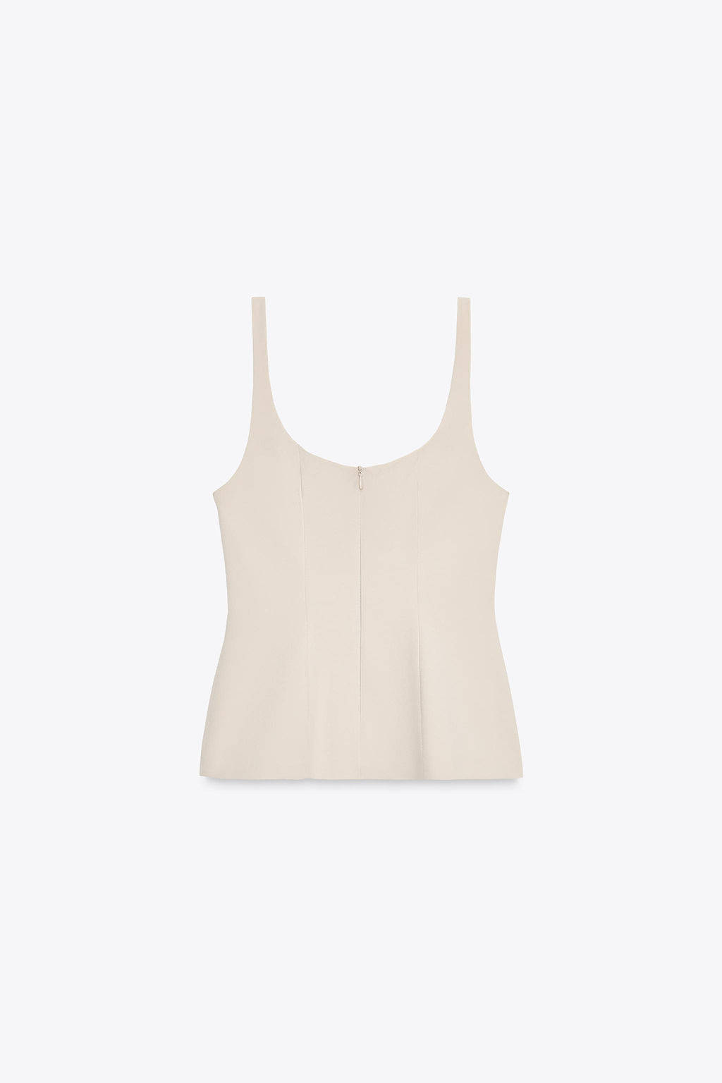 ZIPPED PEPLUM TOP - Zara фото 3