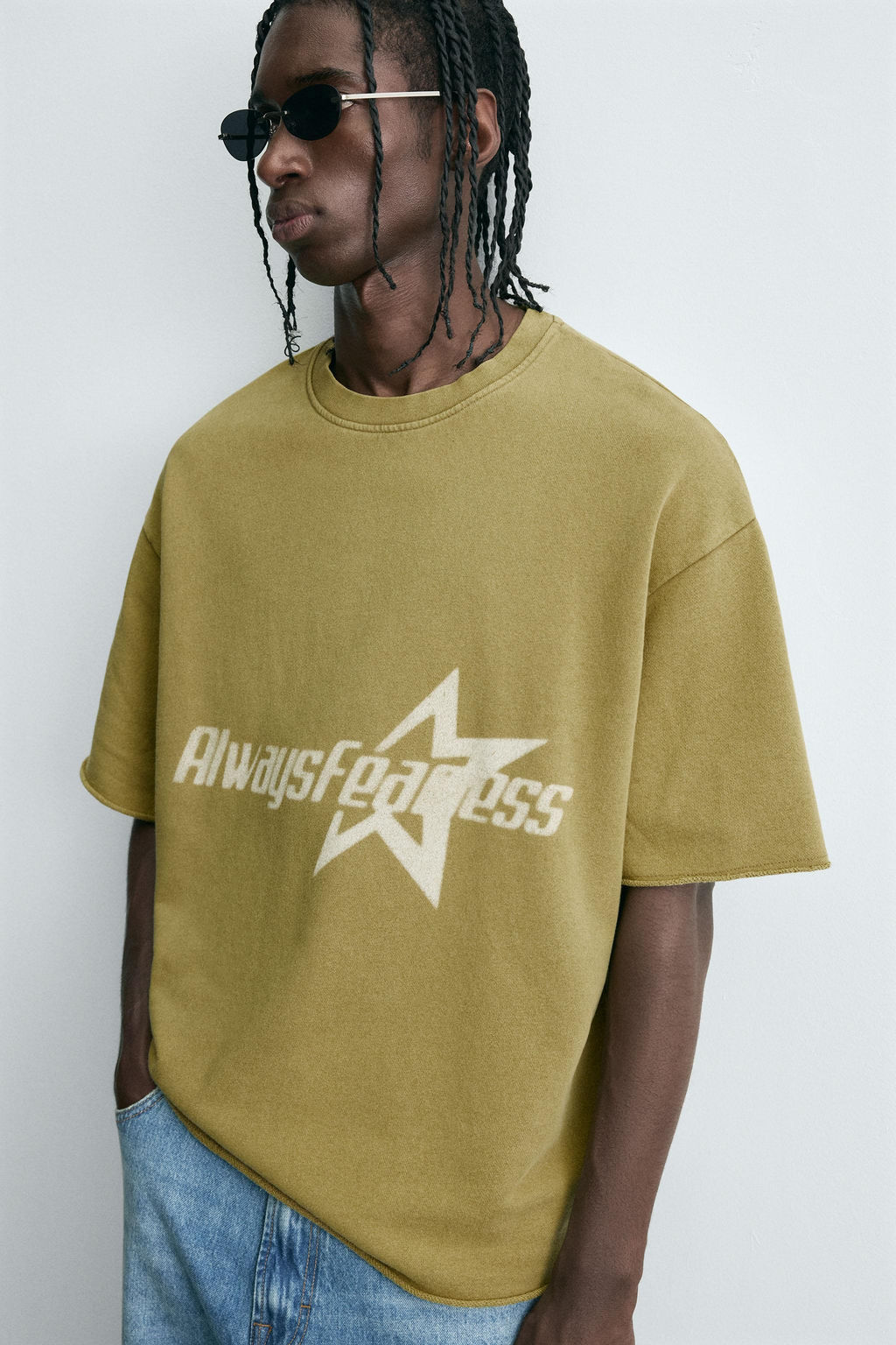 WASHED SWEATSHIRT WITH SLOGAN PRINT - Zara фото 7