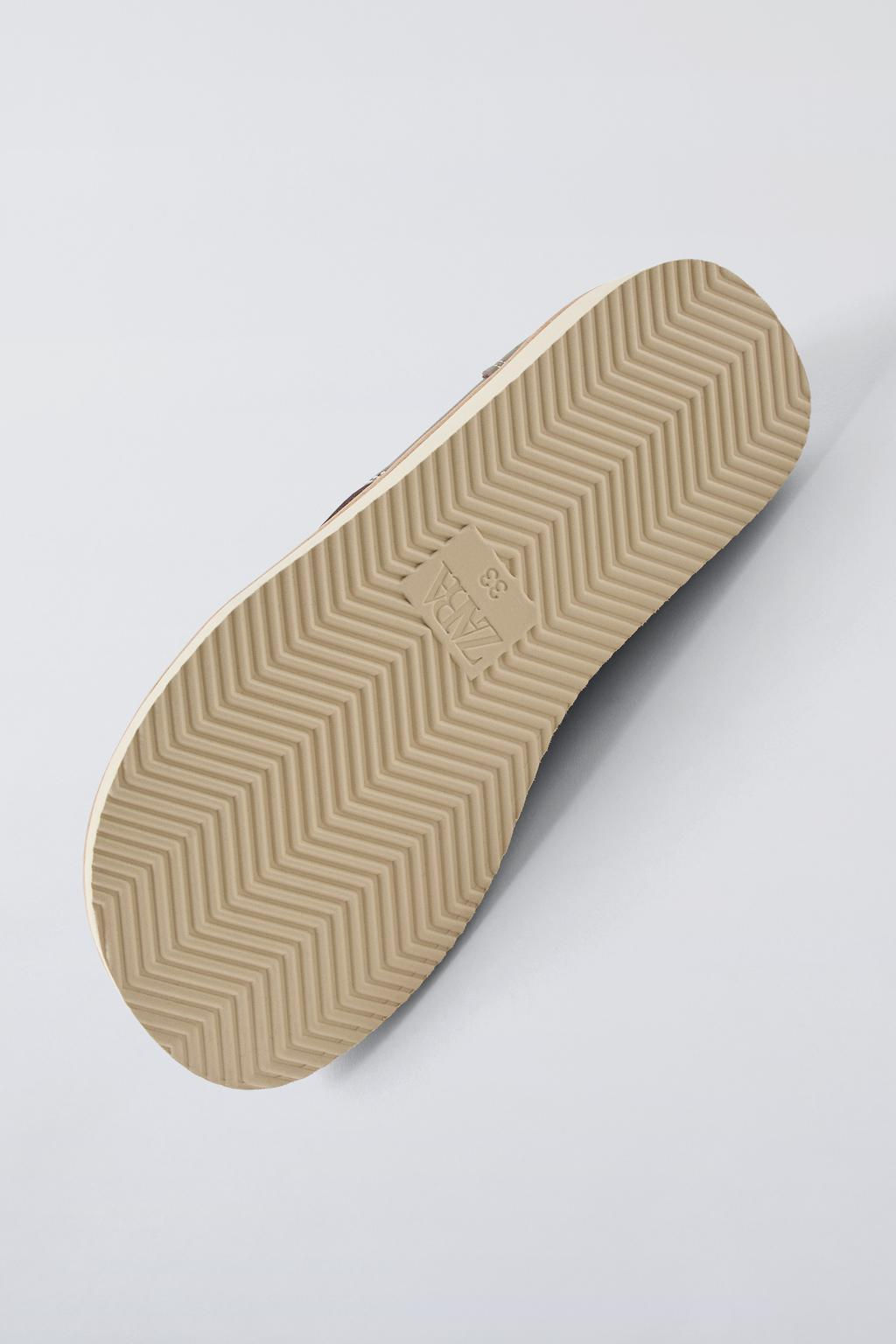 LEATHER COW SHOES - Zara фото 4