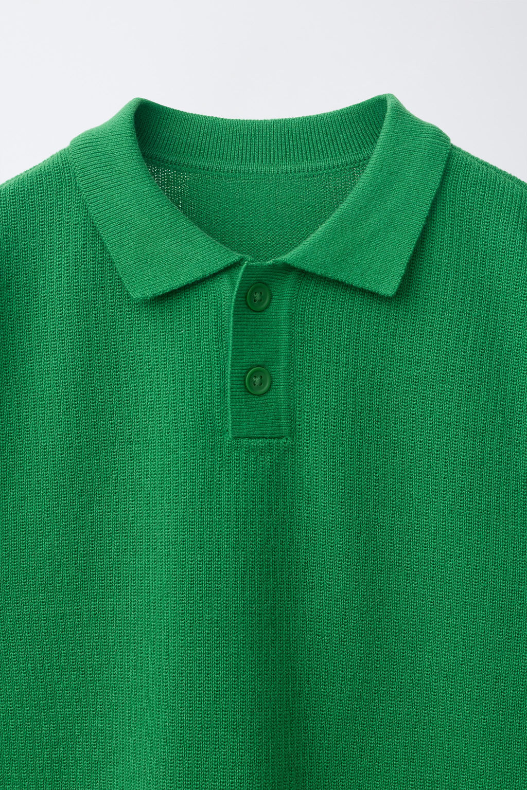 POLO LISO ESTRUCTURA / Verde - Zara фото 3