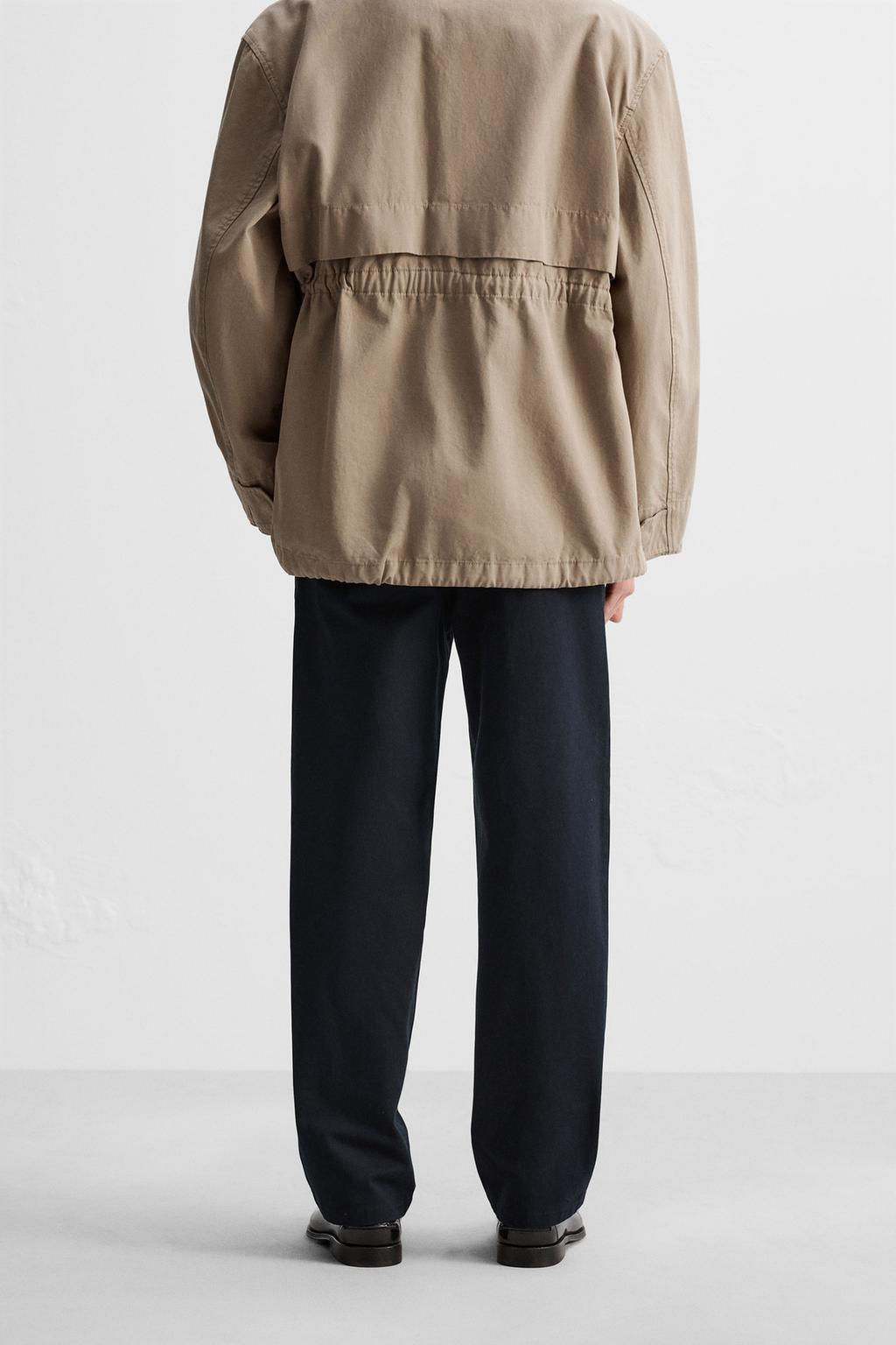 PLEATED CHINO TROUSERS - Zara фото 3
