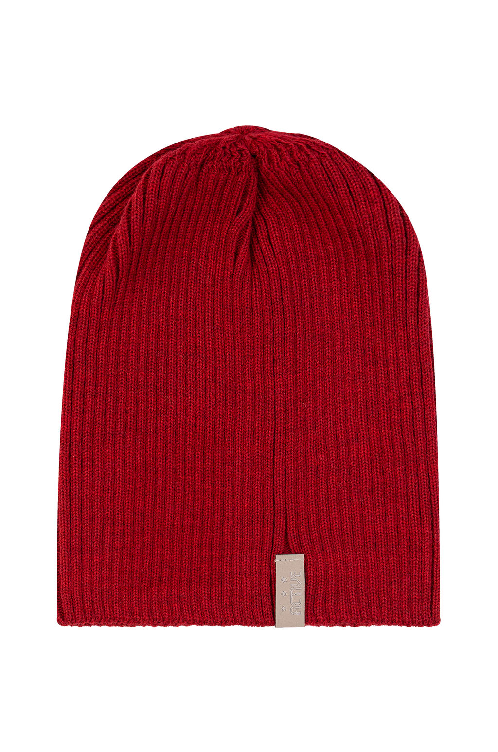 Шапка вязаная Ш-103 красная (58)