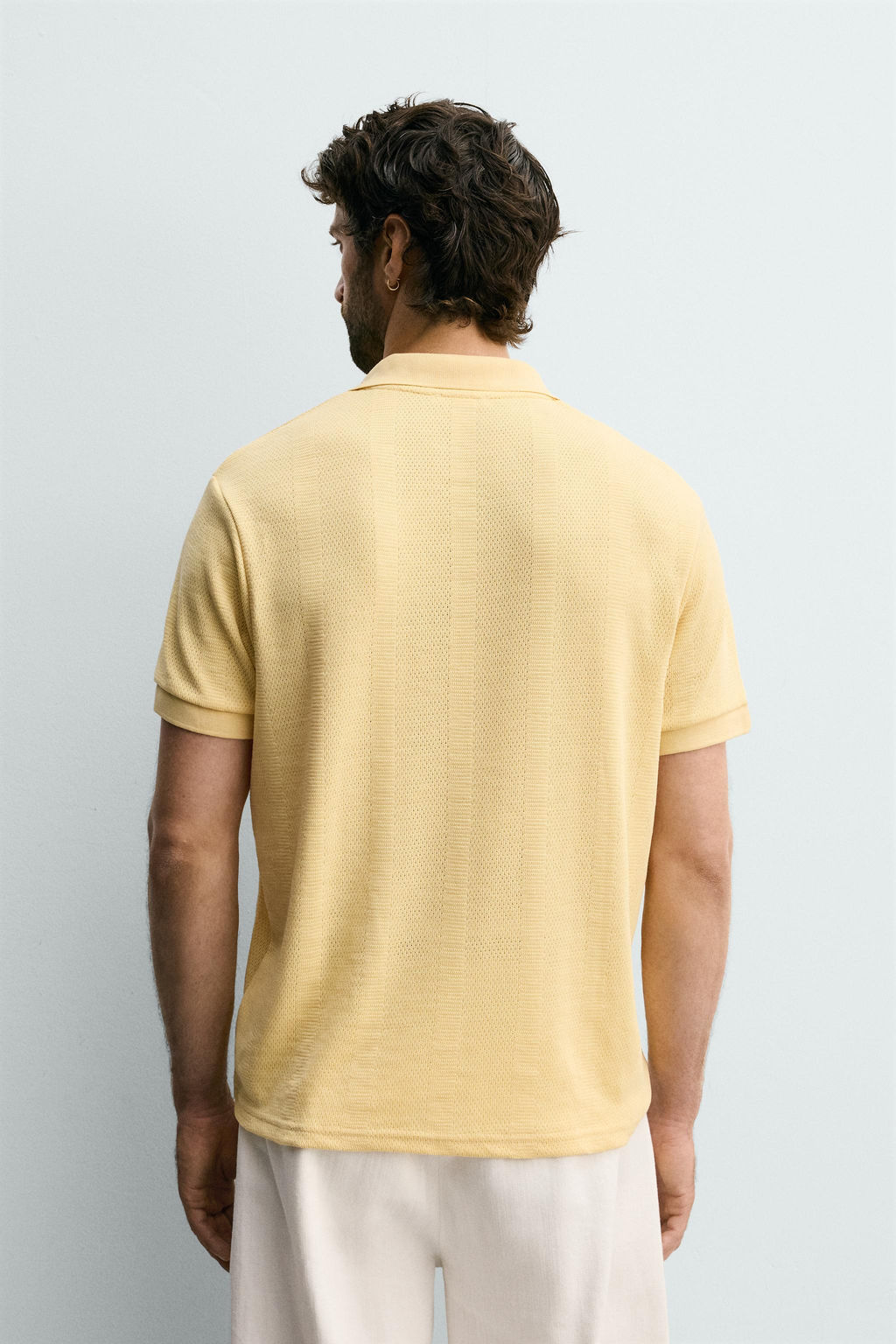 POLO REGULAR FIT JACQUARD RAYAS / Marino - Zara фото 3
