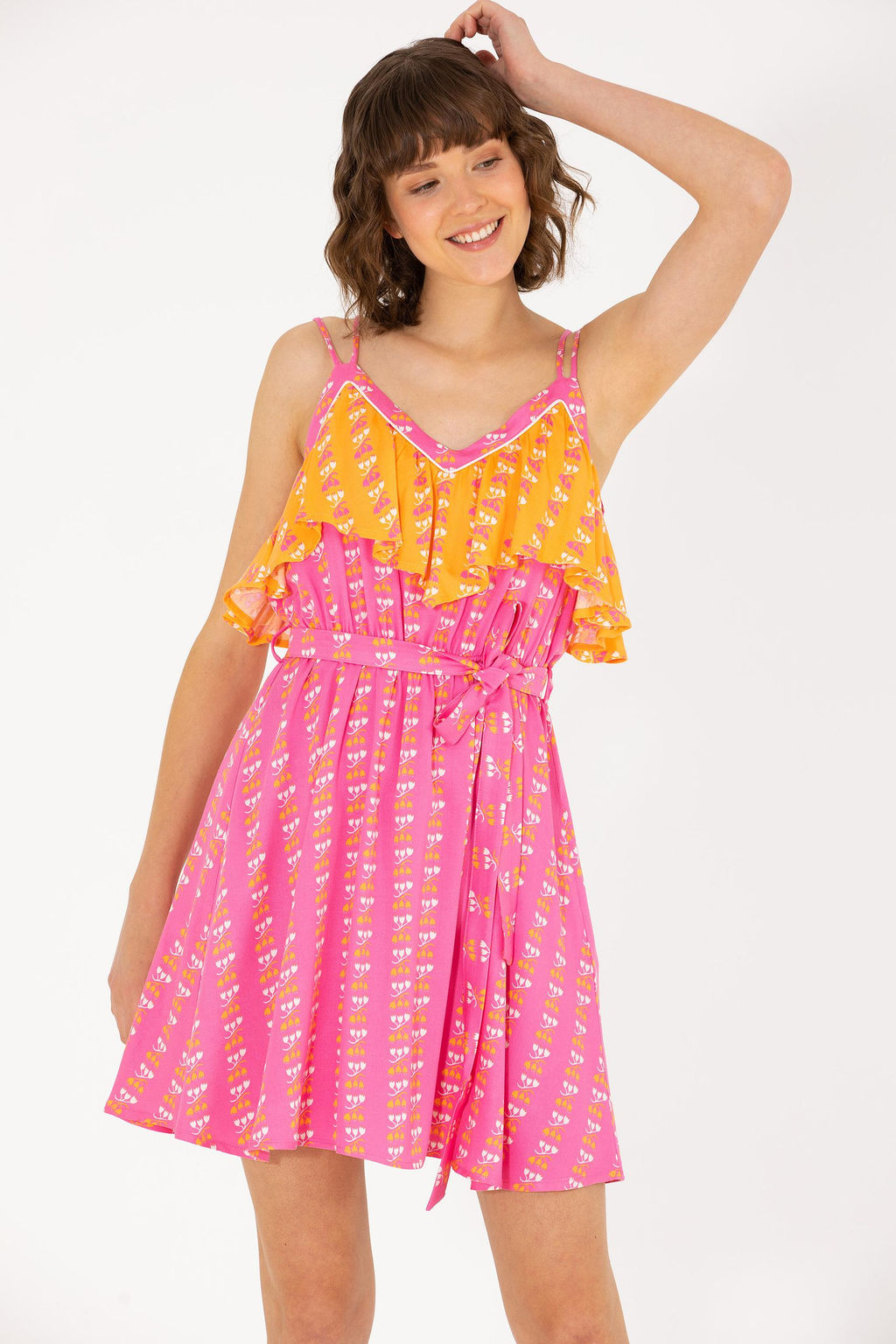 U. S. Polo Assn Женское тканое платье цвета фуксии - U.s. polo assn фото 2