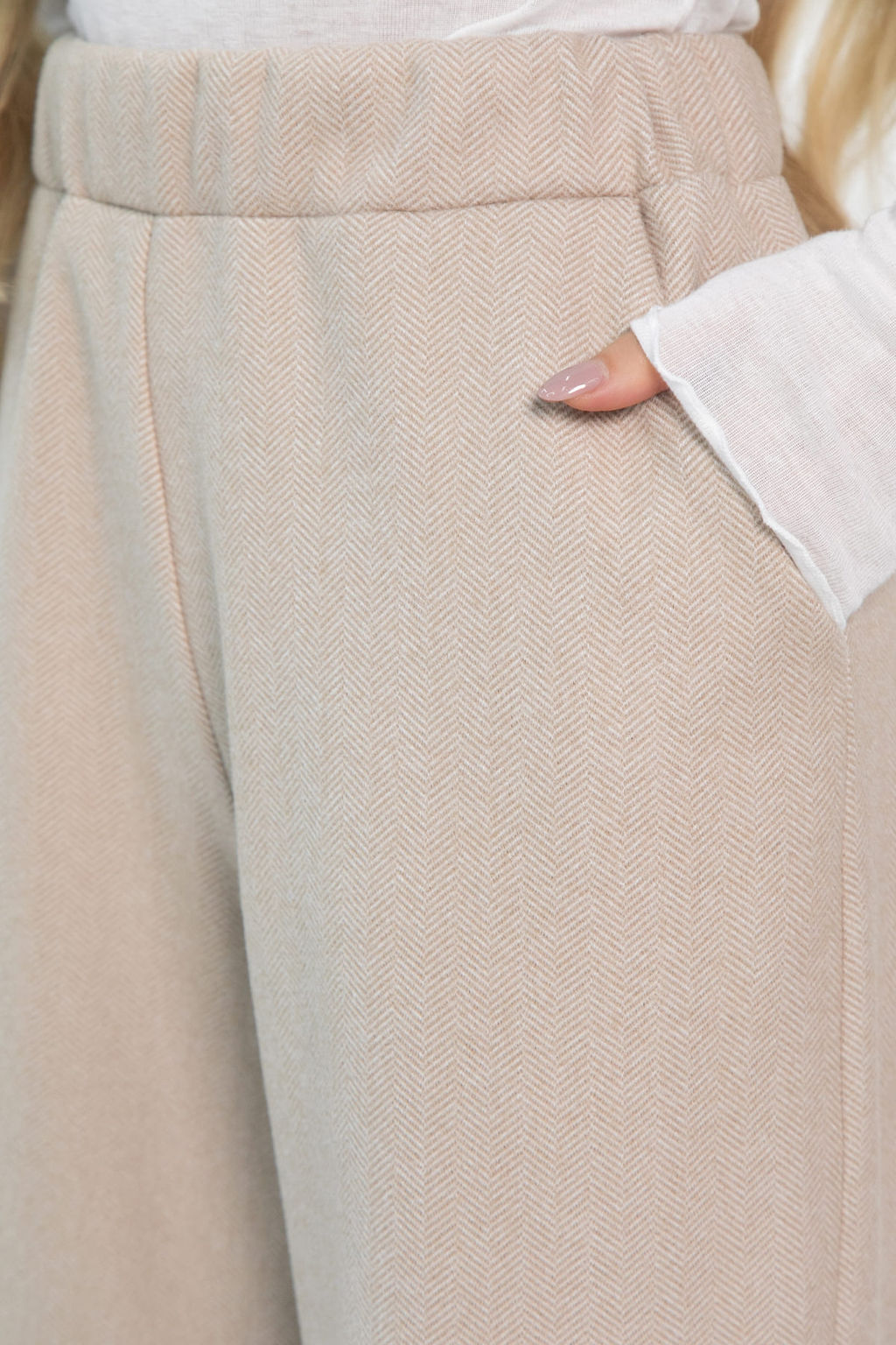 Брюки Остатки тепла (бежевые) Б14903-7М