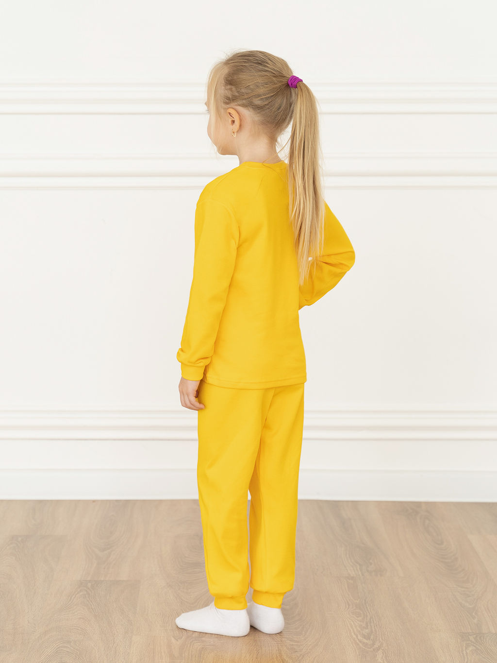 Пижама детская желтая овечки