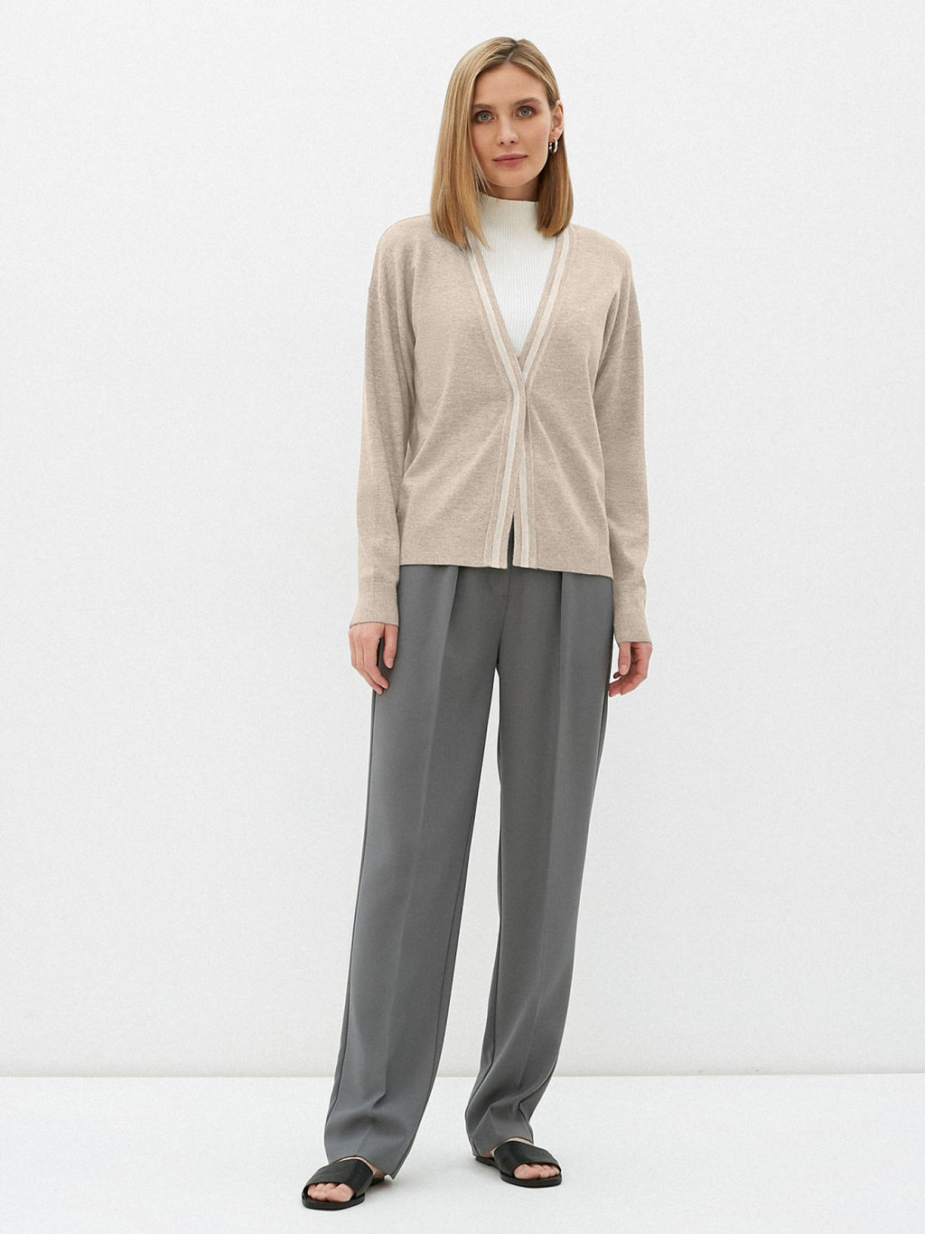 Conso/KCS 220719 - cappuccino Кардиган Женский  фото 2