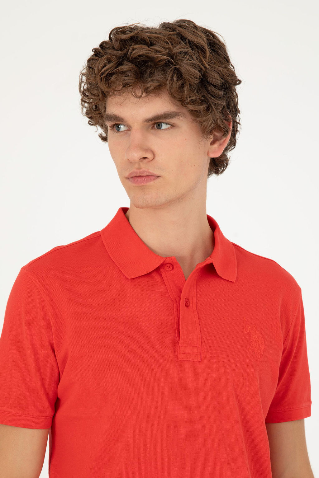 Мужская красная базовая футболка Неожиданная скидка в корзине - U.s. polo assn фото 2