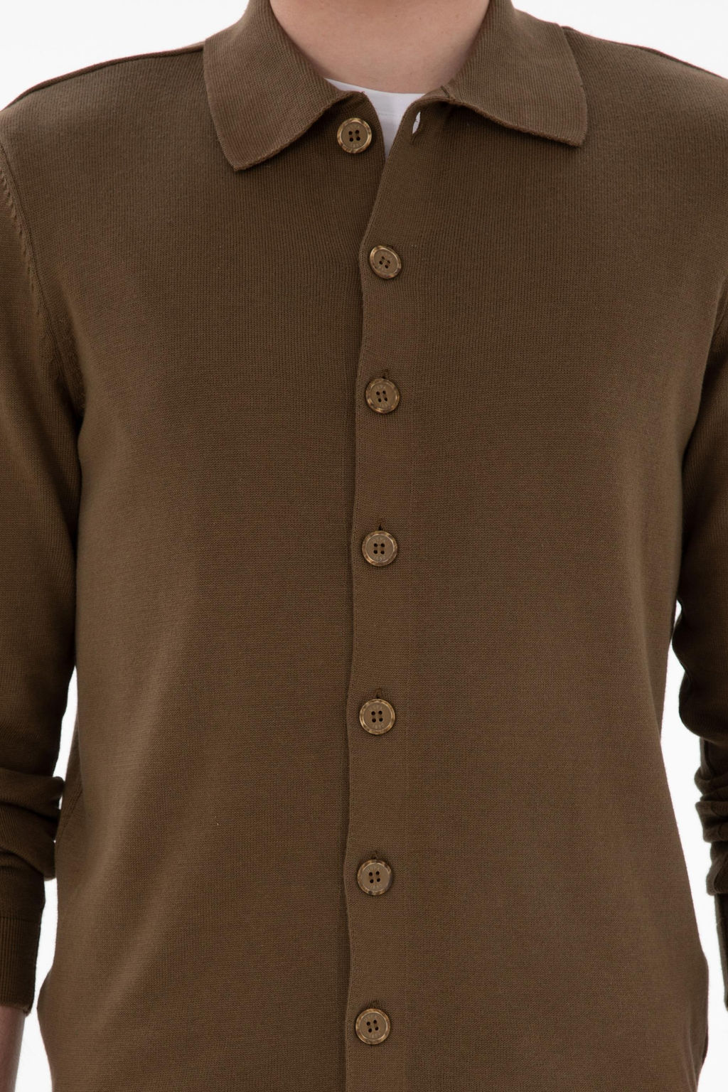 Мужской хаки базовый трикотаж кардиган Неожиданная скидка в корзине - U.s. polo assn фото 6