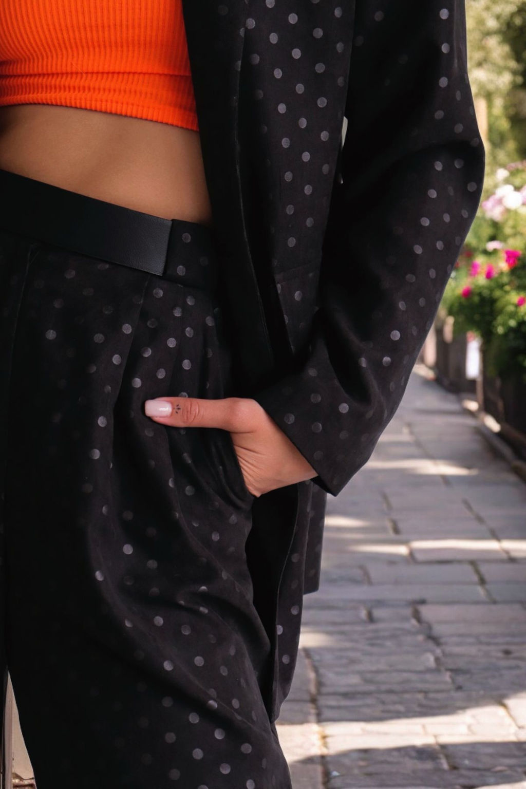 9850 Костюм брючный чёрный - Martichelli фото 15