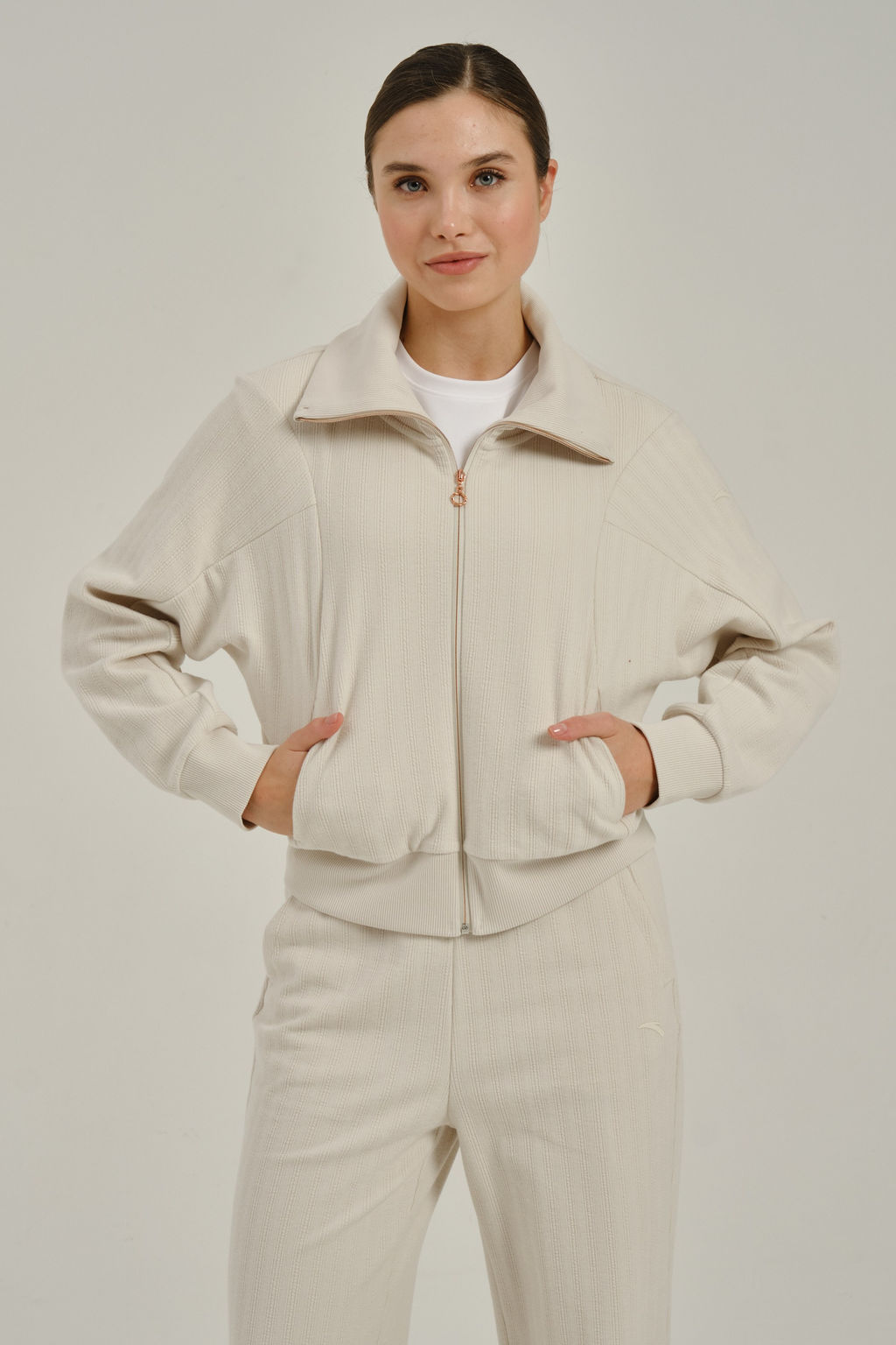 Олимпийка Серый COMMUTE Knit Track Top - Anta фото 3