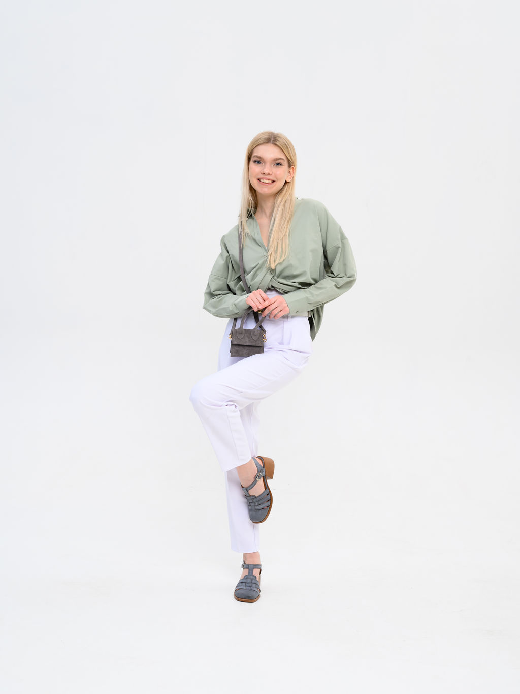 Босоножки 5035.23663bе.Вакса серая +коричневый