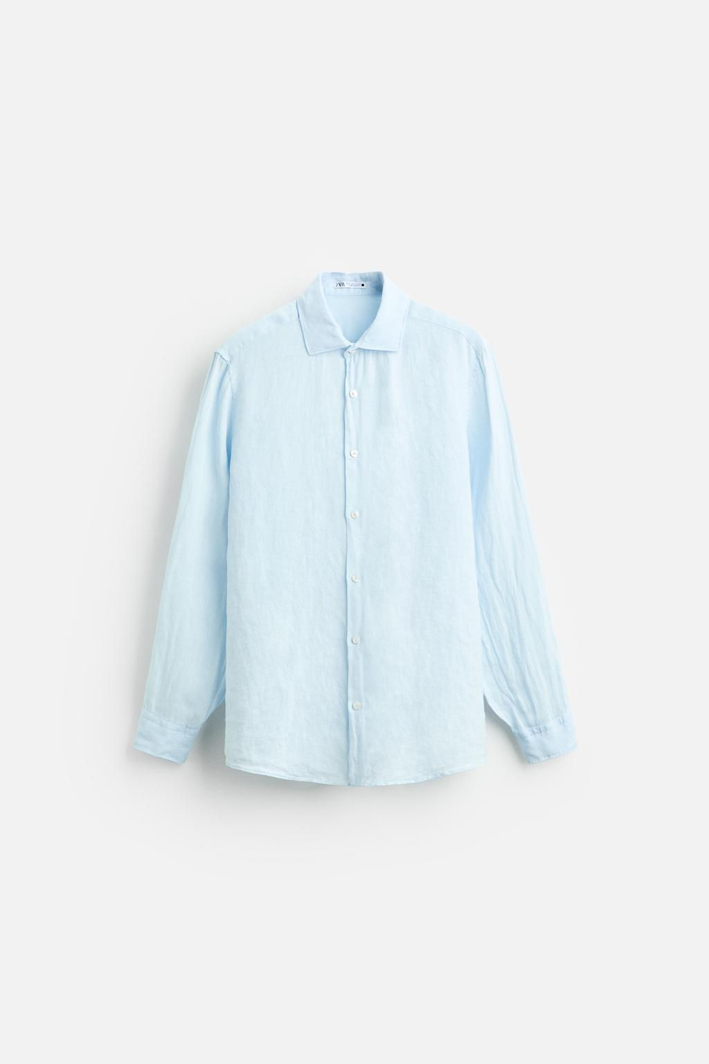 100% LINEN SHIRT - Zara фото 14
