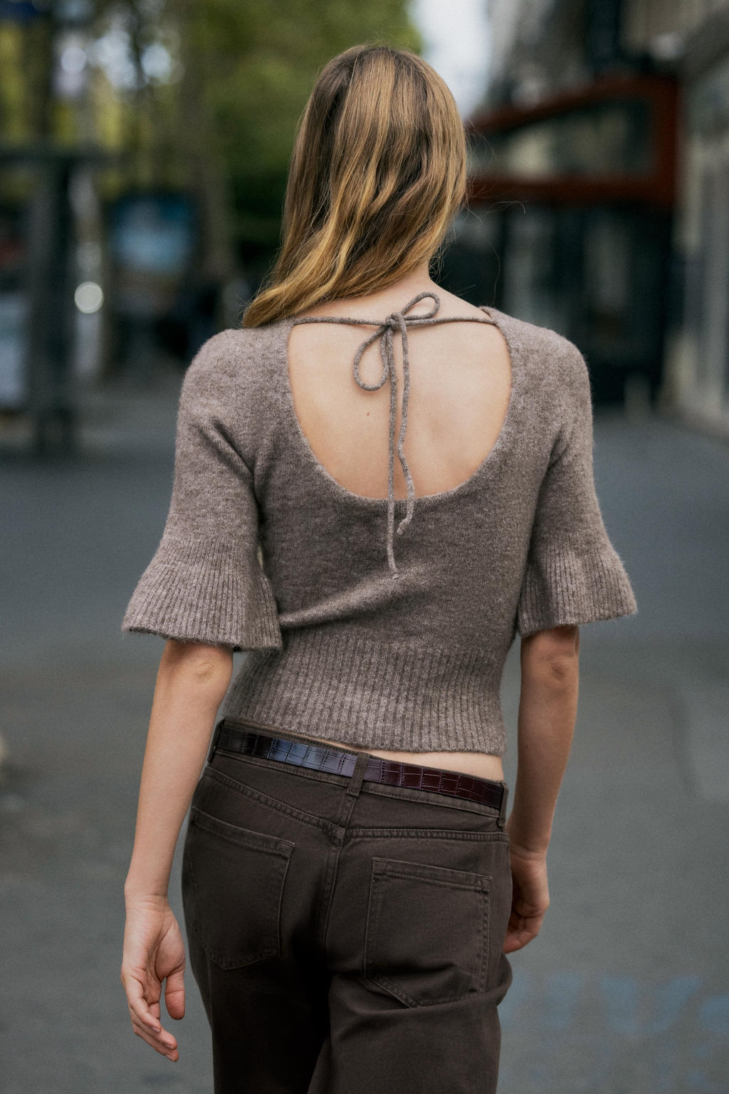 KNIT TOP WITH OPEN BACK - Zara фото 4