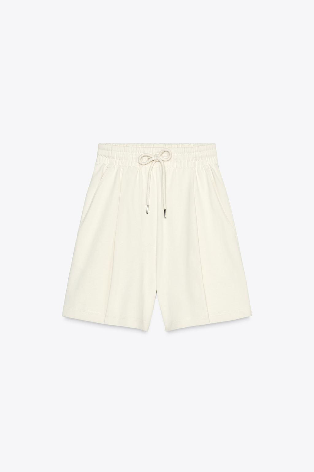 RUSTIC PLEATED BERMUDA SHORTS - Zara фото 5