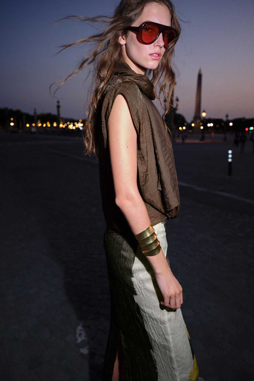 FLOWING TOP WITH SCARF - Zara фото 10