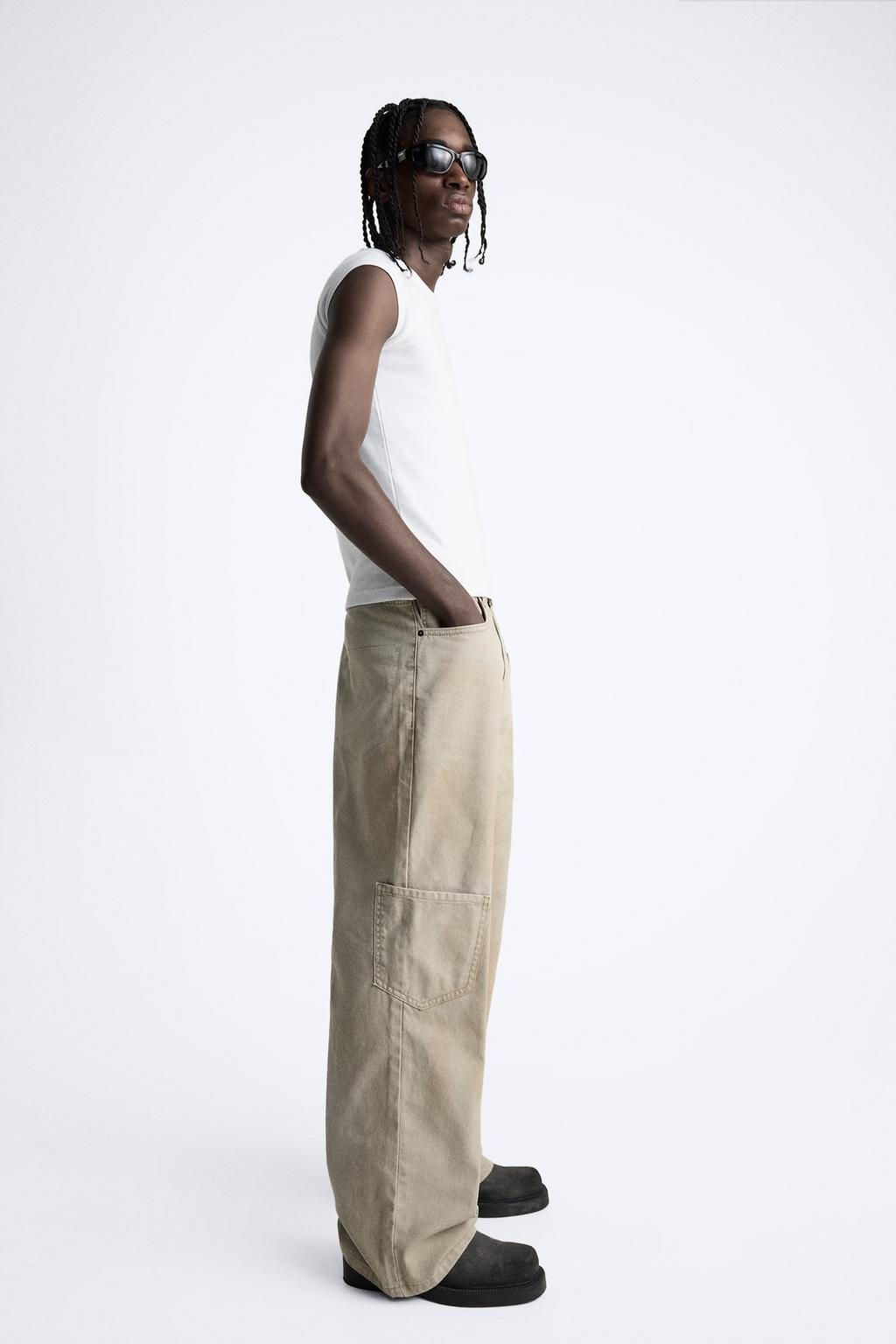 WIDE-LEG TROUSERS WITH POCKETS - Zara фото 9