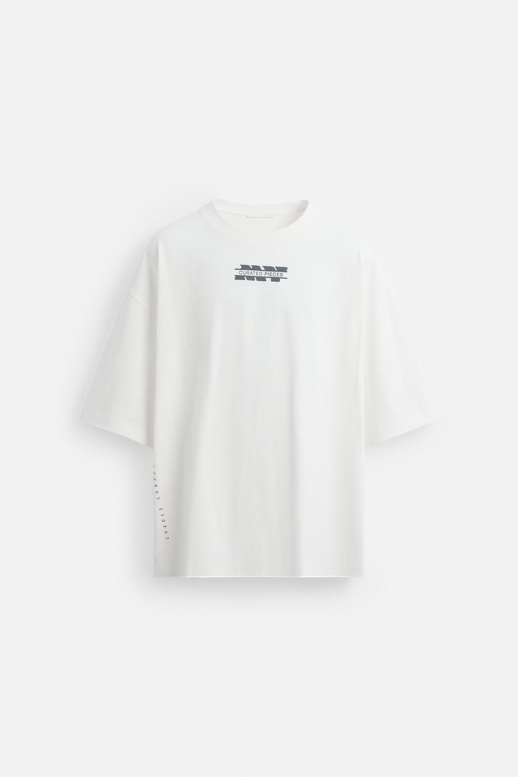 CONTRAST PRINT T-SHIRT - Zara фото 7