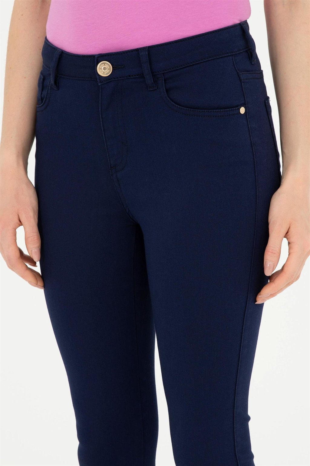 Женские темно-синие брюки из плотной ткани Неожиданная скидка в корзине - U.s. polo assn фото 6