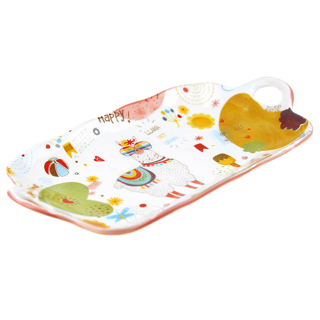 Счастливая Блюдо (шубница) фарфоровое 320х169х44мм, с ручками, подглазурная деколь (Китай) - Домашняя мода фото 2