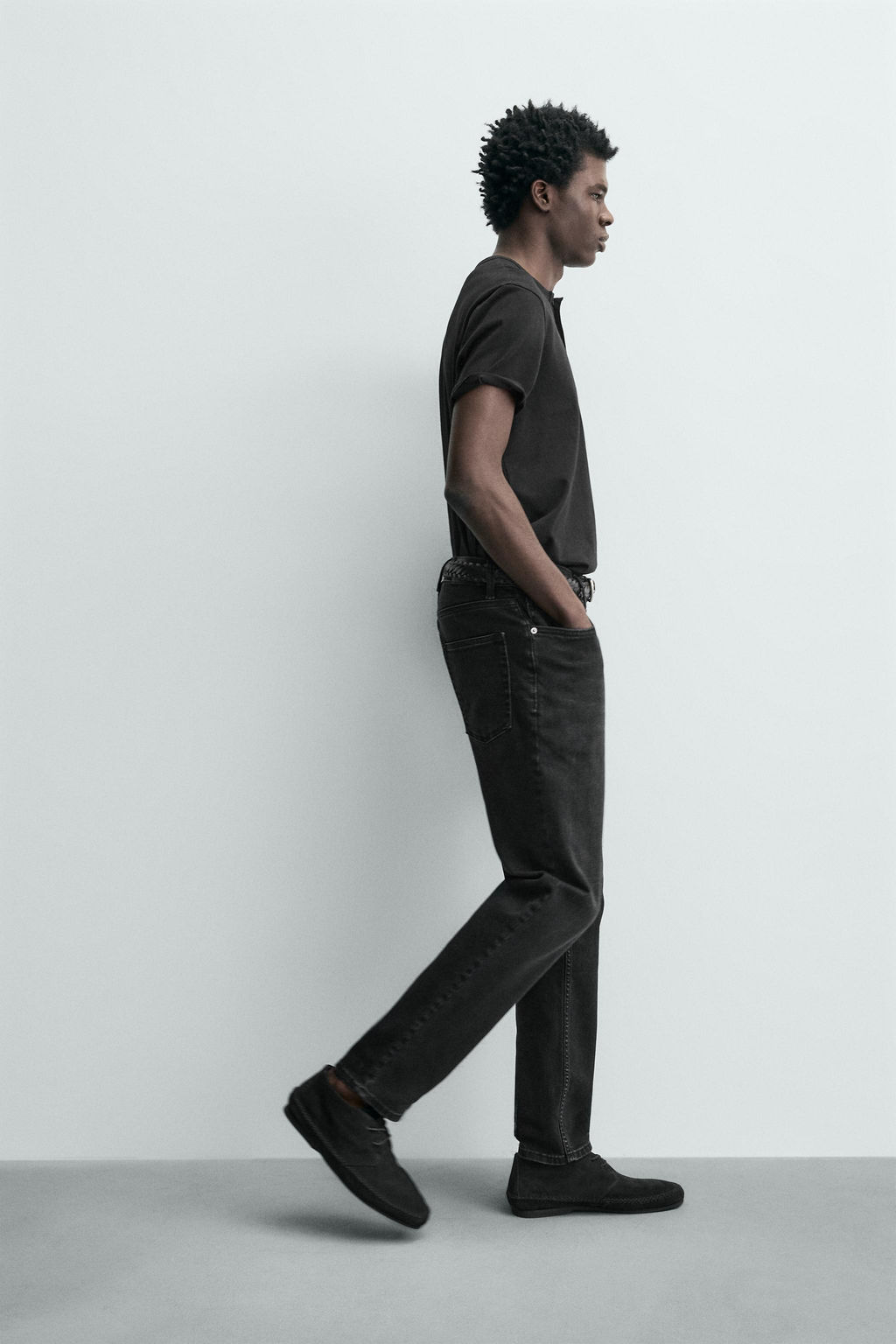 JEANS SLIM FIT B?SICO / Carb?n - Zara фото 6