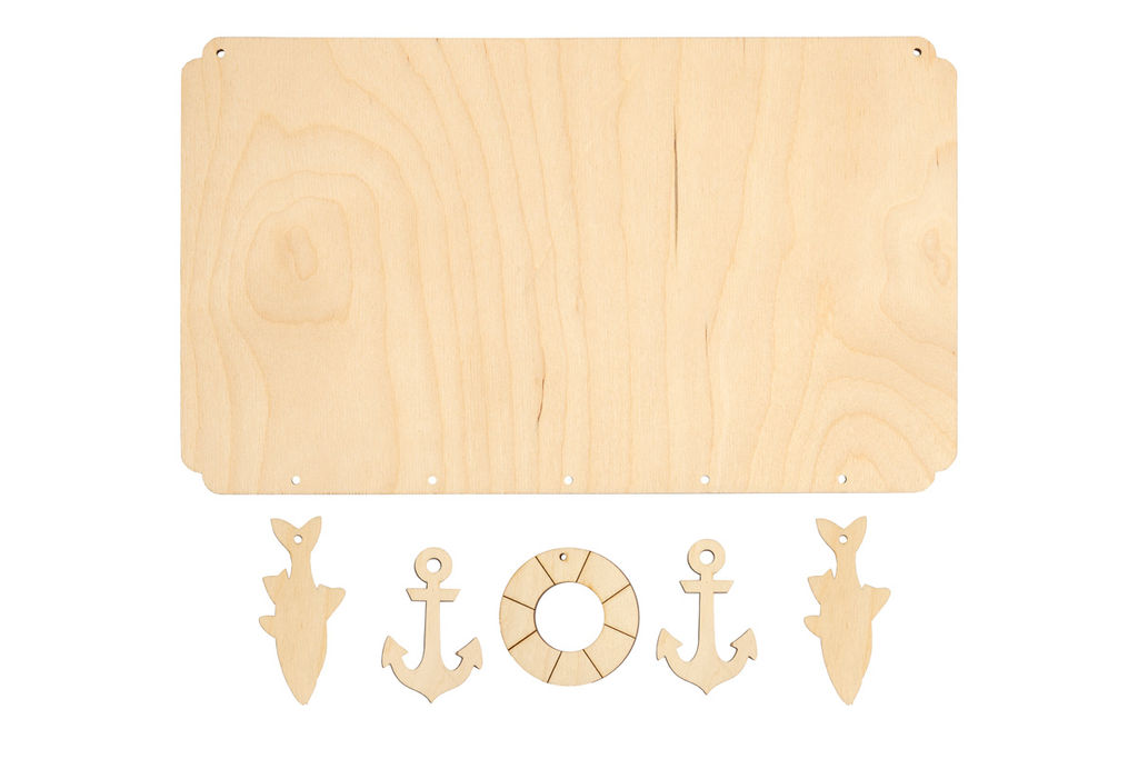 Заготовка для декорирования Mr. Carving ВД-1065 Панно с подвесками фанера 18 х 30 х 0.3 см Чайник с чашками