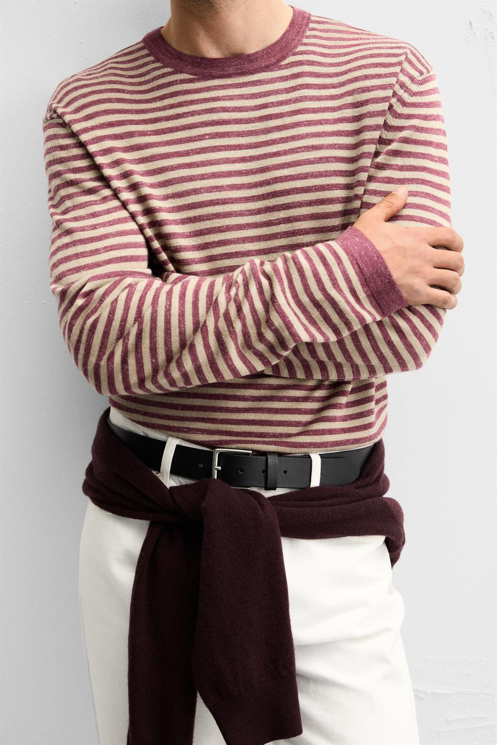 STRIPED JACQUARD SWEATER - Zara фото 7