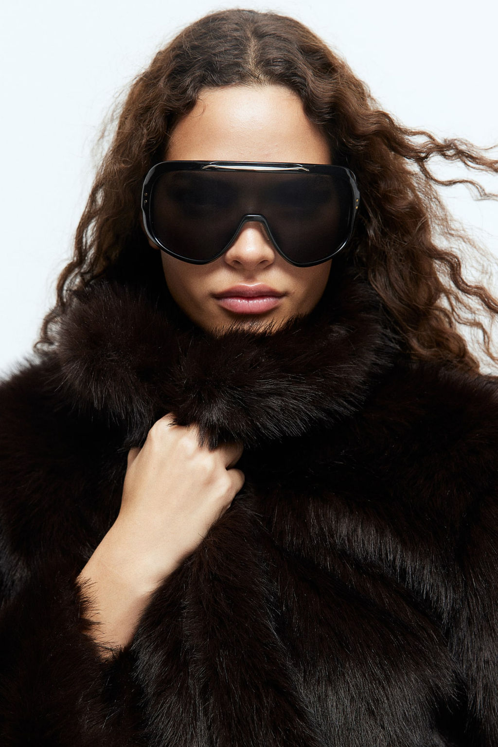 Cropped fluffy jacket - H&m фото 3