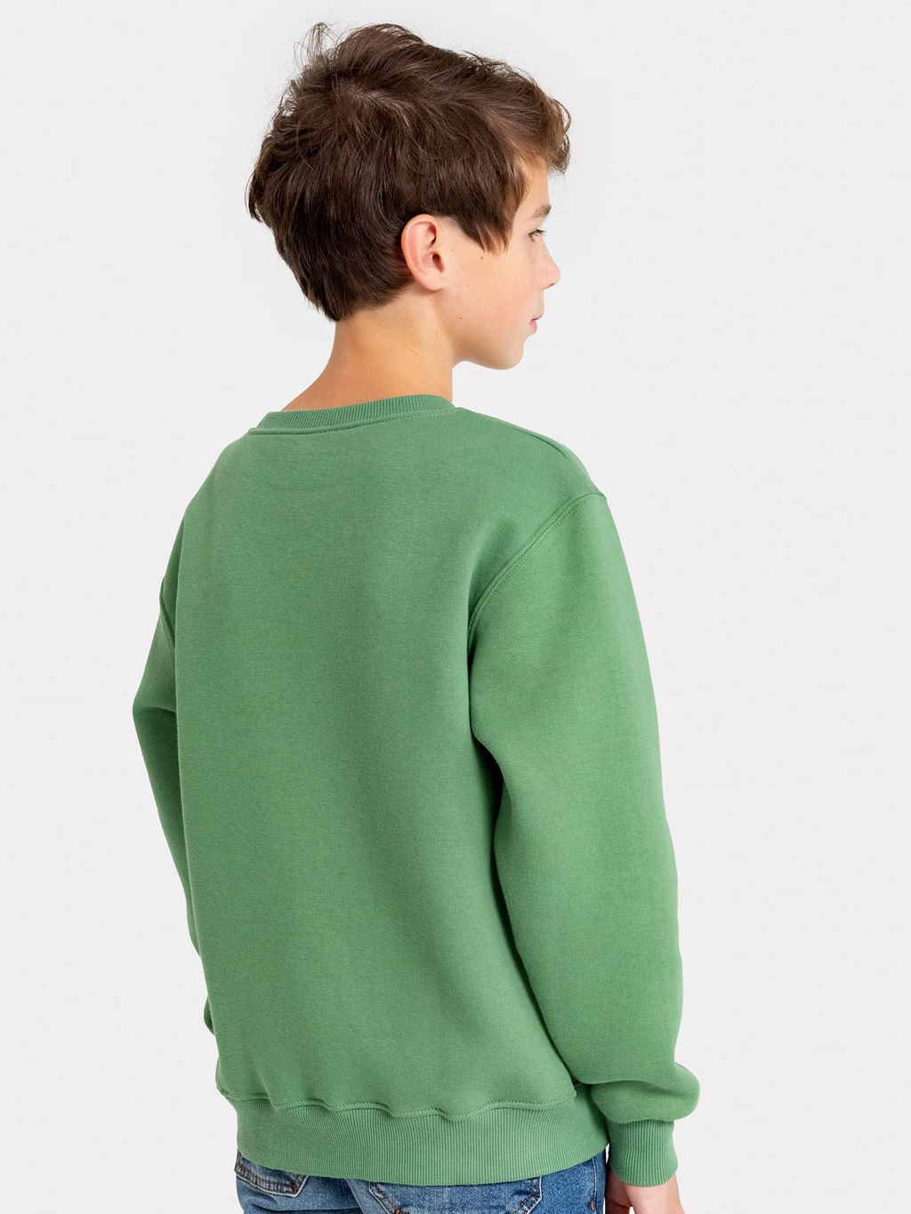 Свитшот для мальчиков зеленый с печатью - Mark formelle фото 3