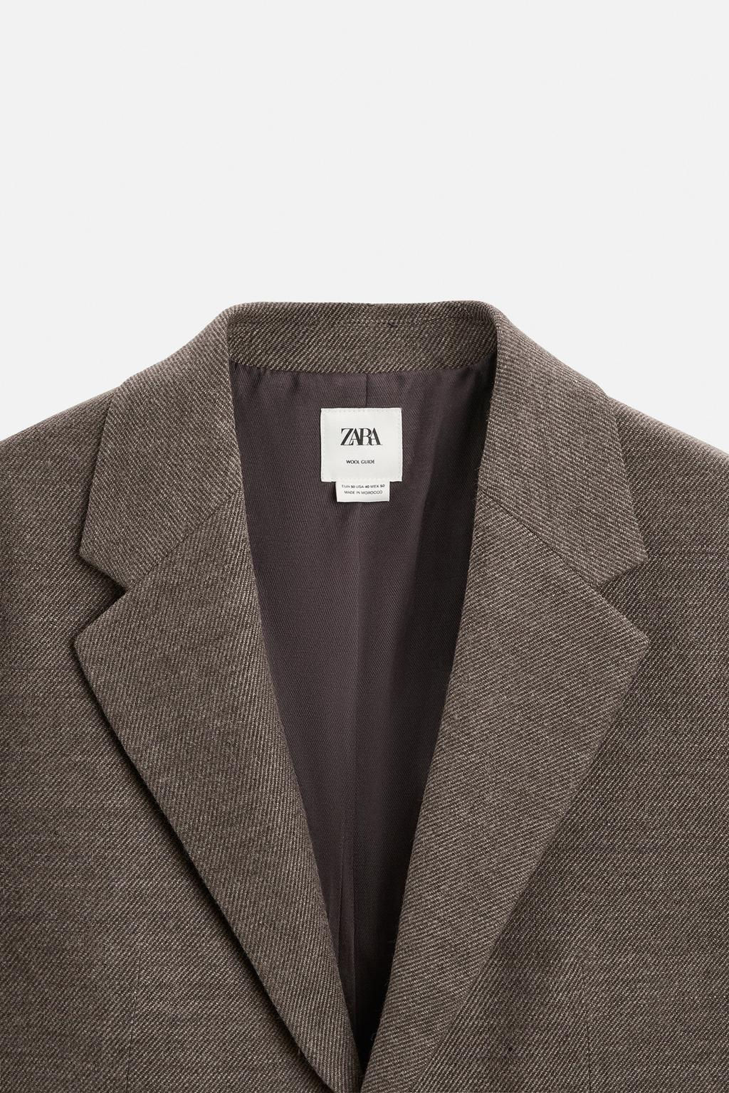 TEXTURED TWILL BLAZER - Zara фото 8