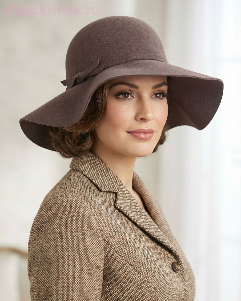 Флоппи шерсть Шляпа женская (56-58)