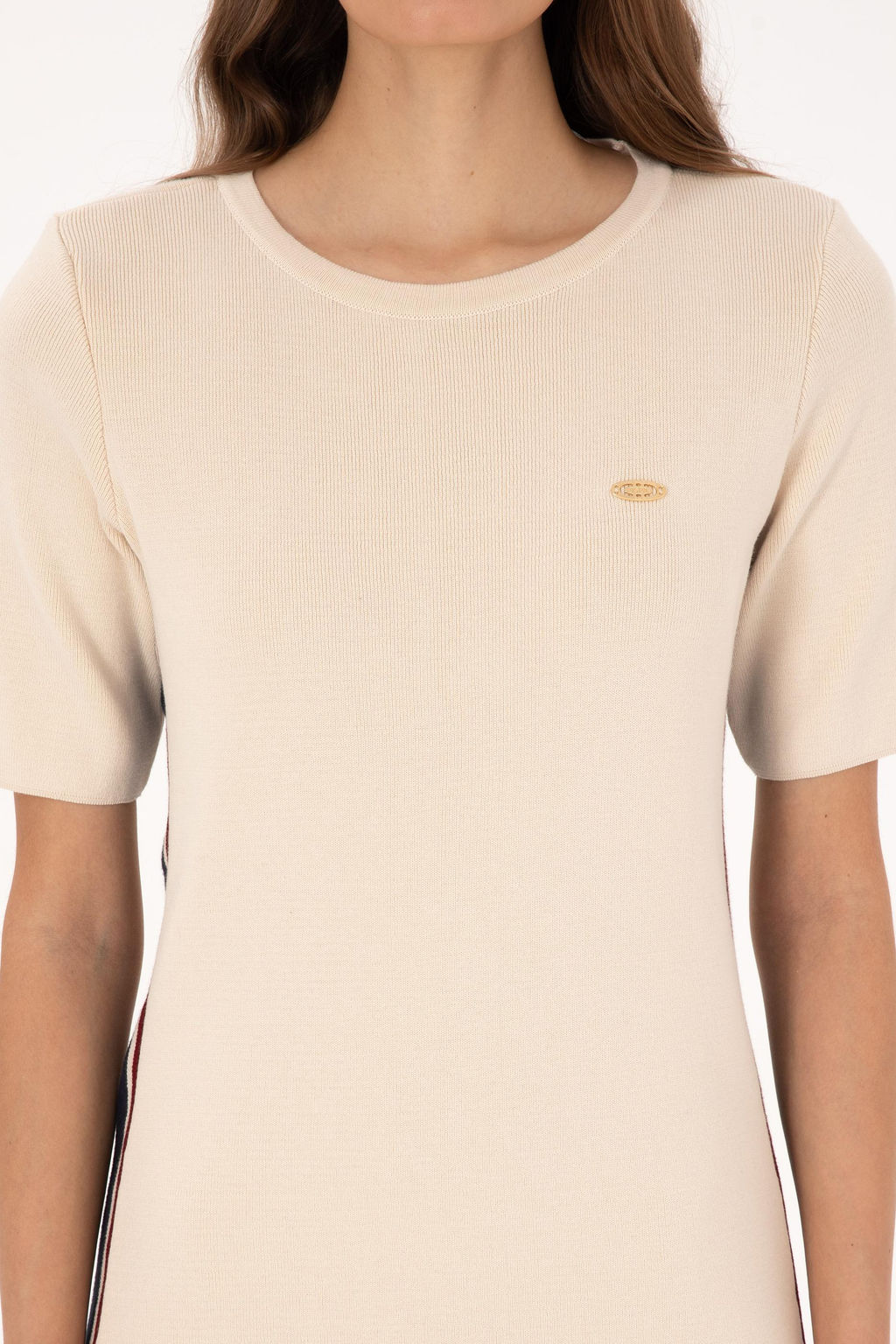 Kad_n Krem Triko Elbise - U.s. polo assn фото 5