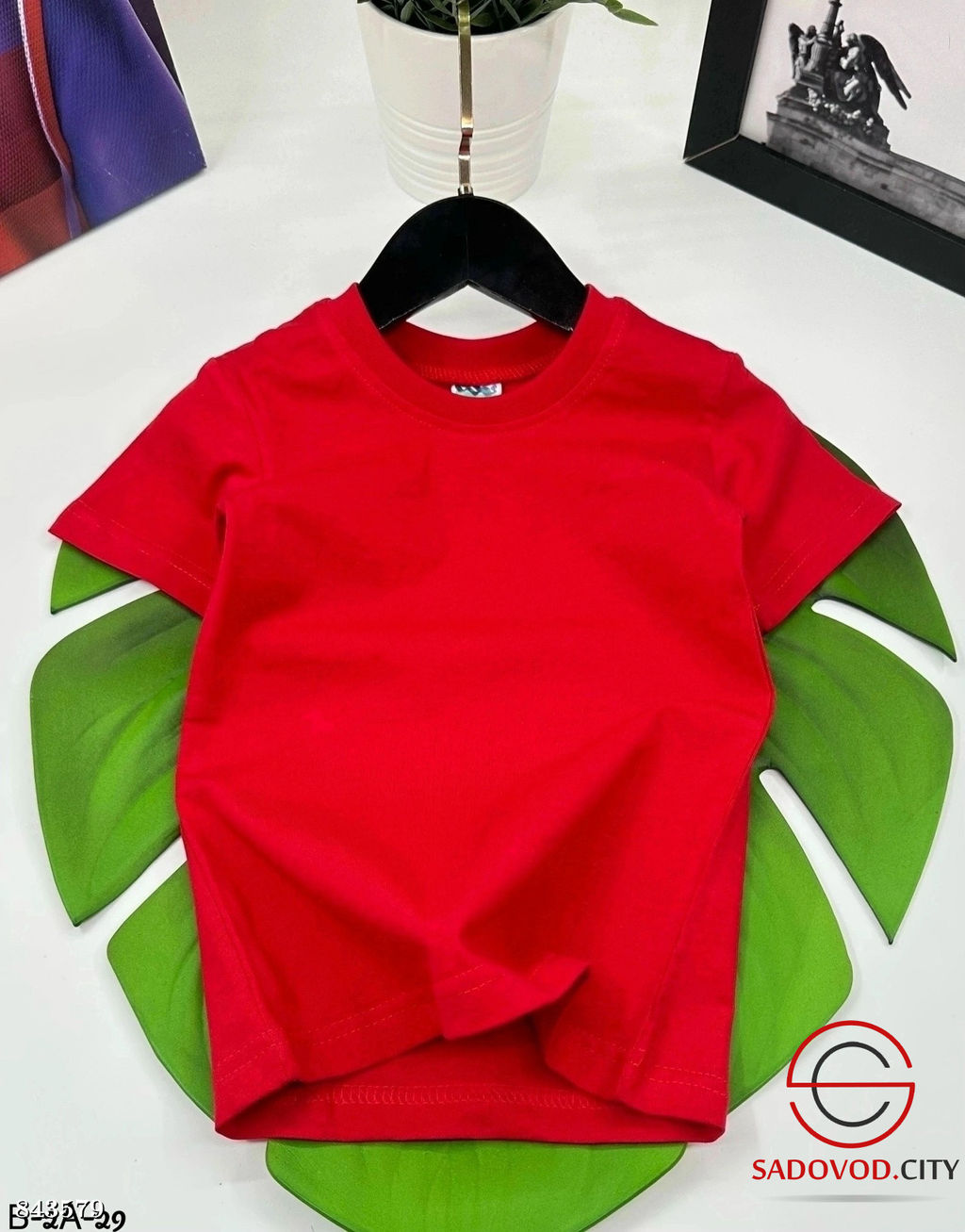 Футболка однотонная детская