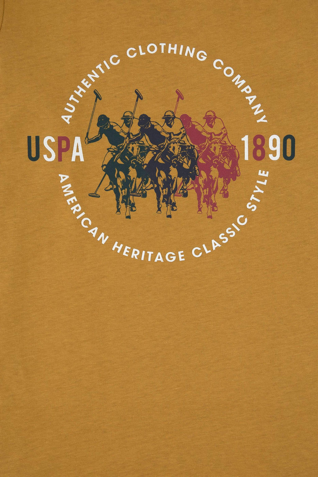 Erkek _ocuk Hardal Bisiklet Yaka Sweatshirt - U.s. polo assn фото 3