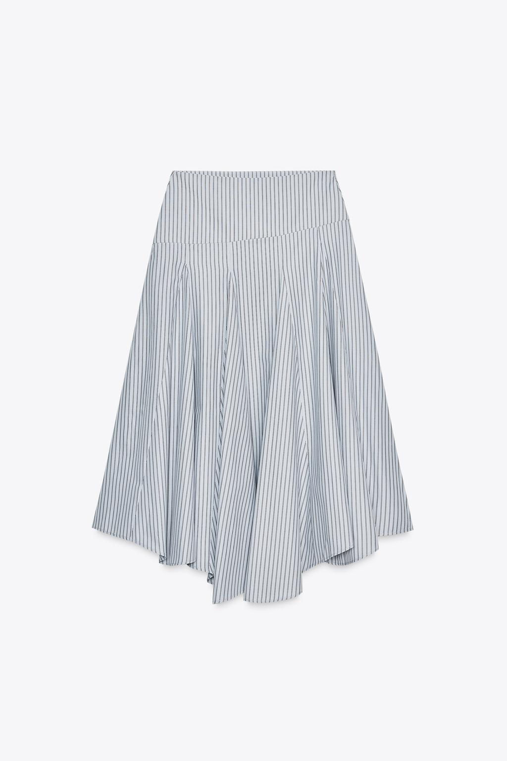 STRIPED MIDI SKIRT - Zara фото 5