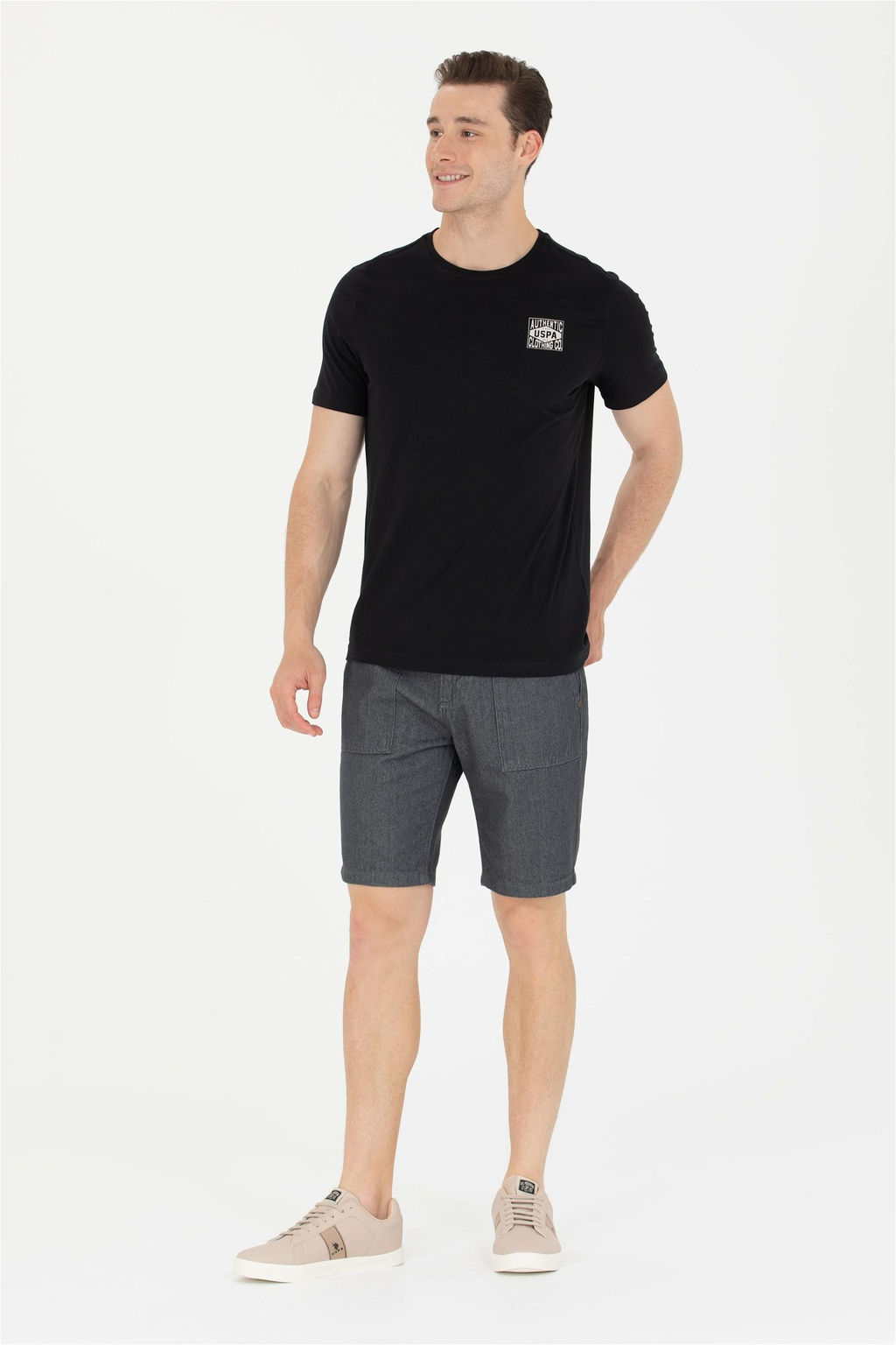 U. S. Polo Assn Мужские светло-серые джинсовые шорты - U.s. polo assn фото 8