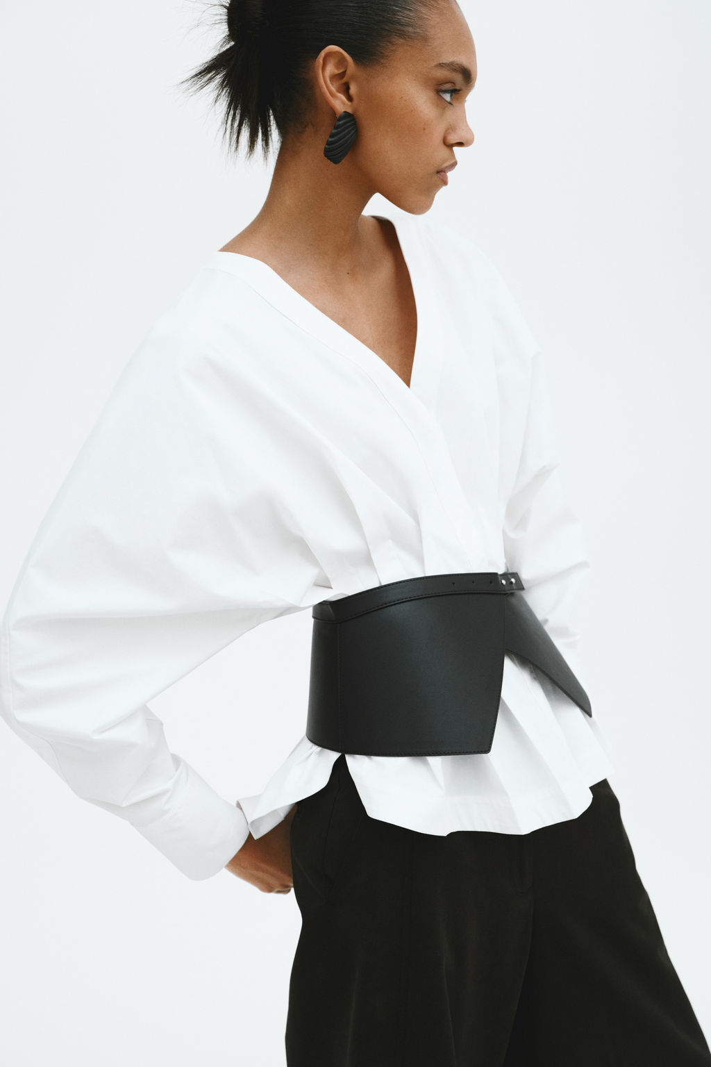Blusa entallada de algod?n - H&m фото 6
