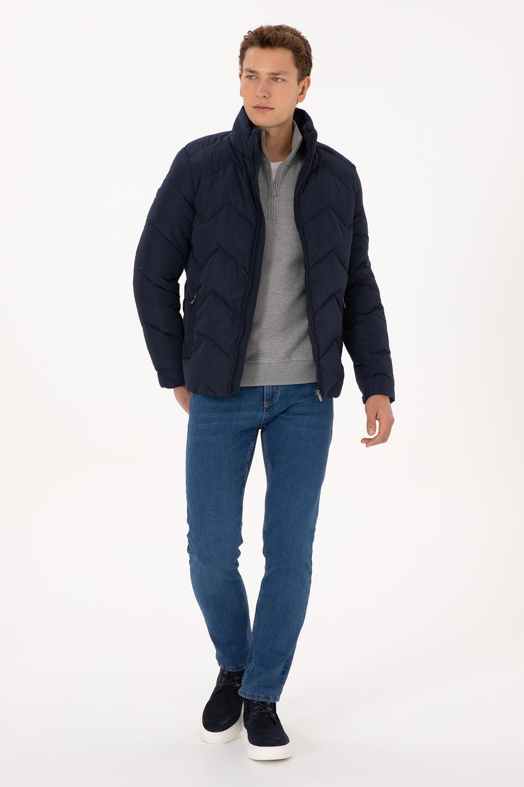 Erkek Lacivert Mont - U.s. polo assn фото 4