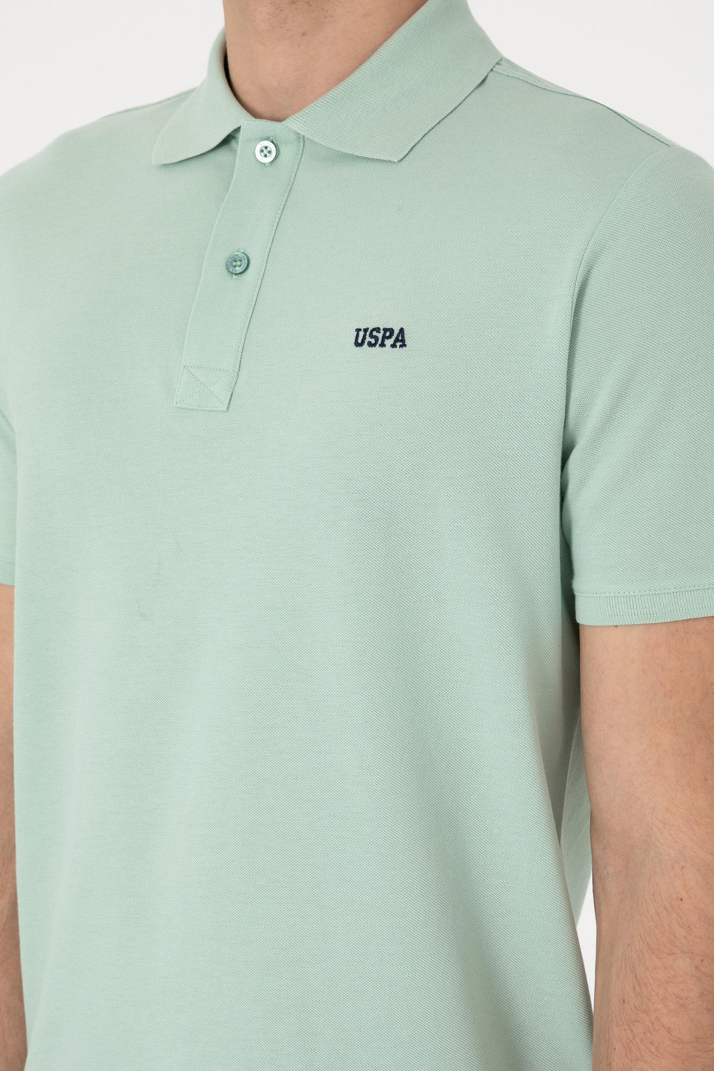 Erkek Regular Fit Polo Yaka Su Ye_ili Basic Ti__rt Sepette S_rpriz _ndirim - U.s. polo assn фото 7