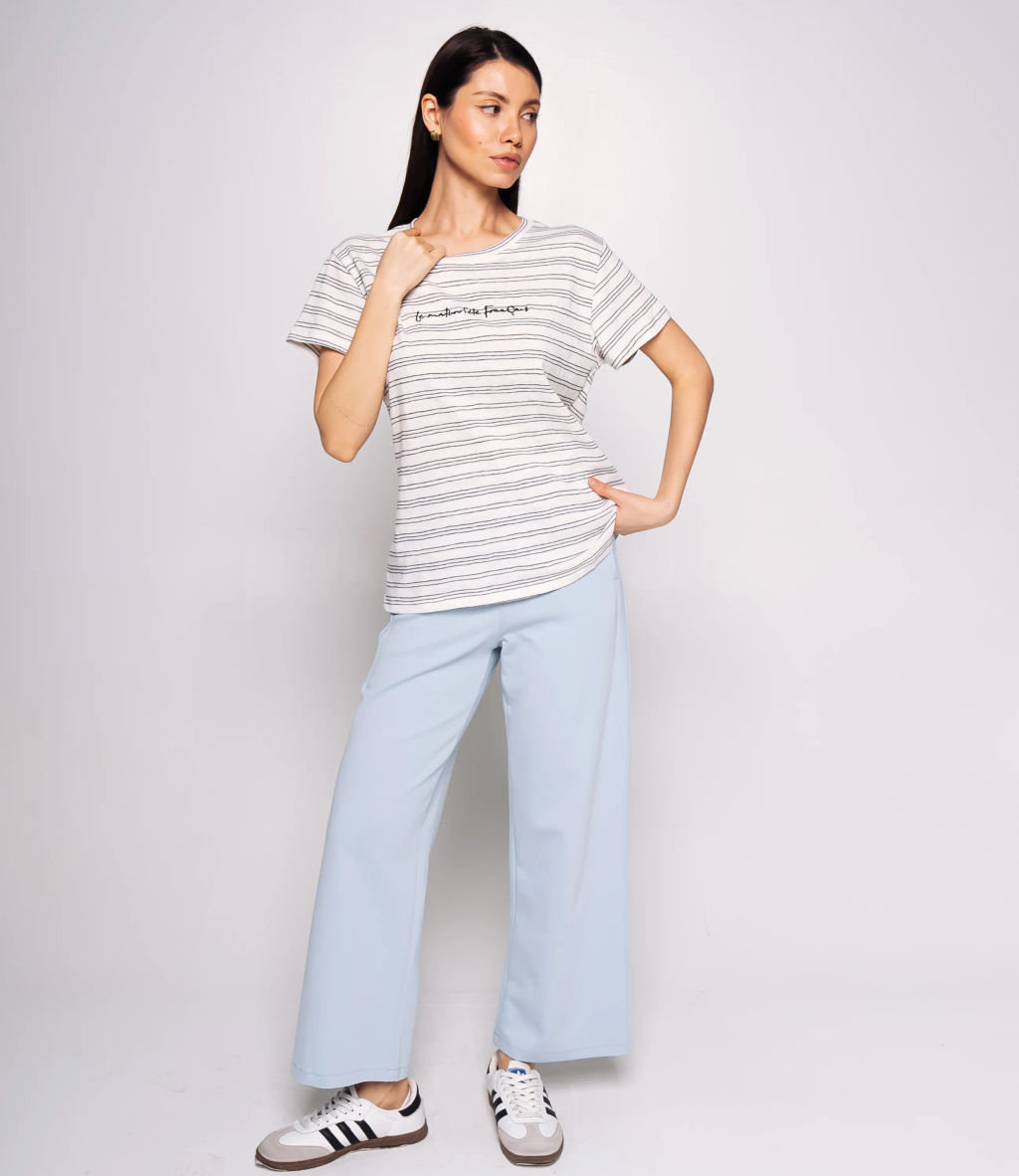 Футболка #КТ9102 (1), синий, белый