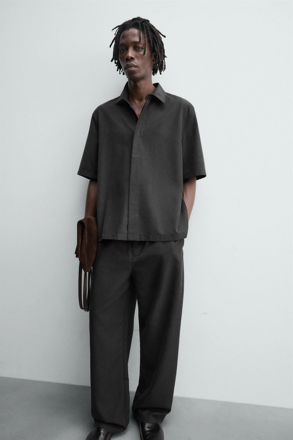 FLOWING RELAXED FIT TROUSERS - Zara фото 4