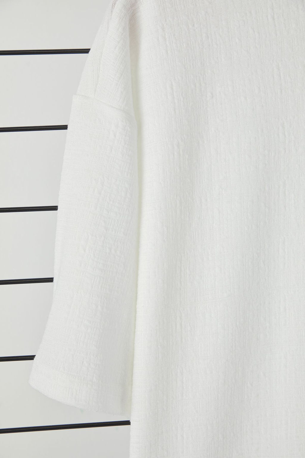 TRENDYOL MAN Ekru Oversize/Genis Kesim Dokulu T-Shirt TMNSS25TS00043 - Trendyolmilla фото 16