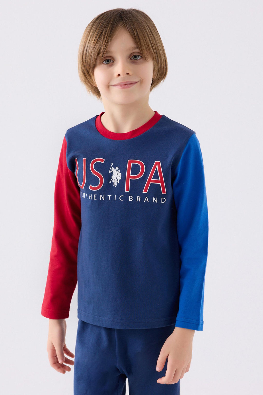 Пижамный комплект цвета индиго для мальчика Неожиданная скидка в корзине - U.s. polo assn фото 2