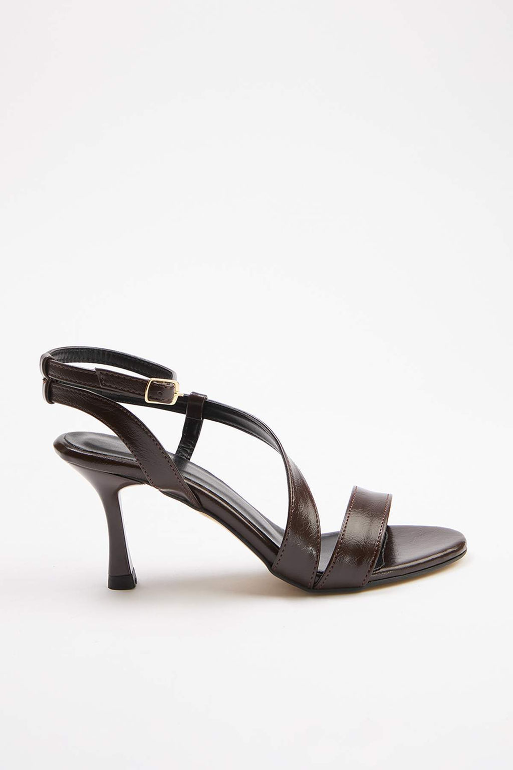 Koyu Kahverengi 8 cm Kad?n Klasik Topuklu Ayakkab? TAKSS26TO00067