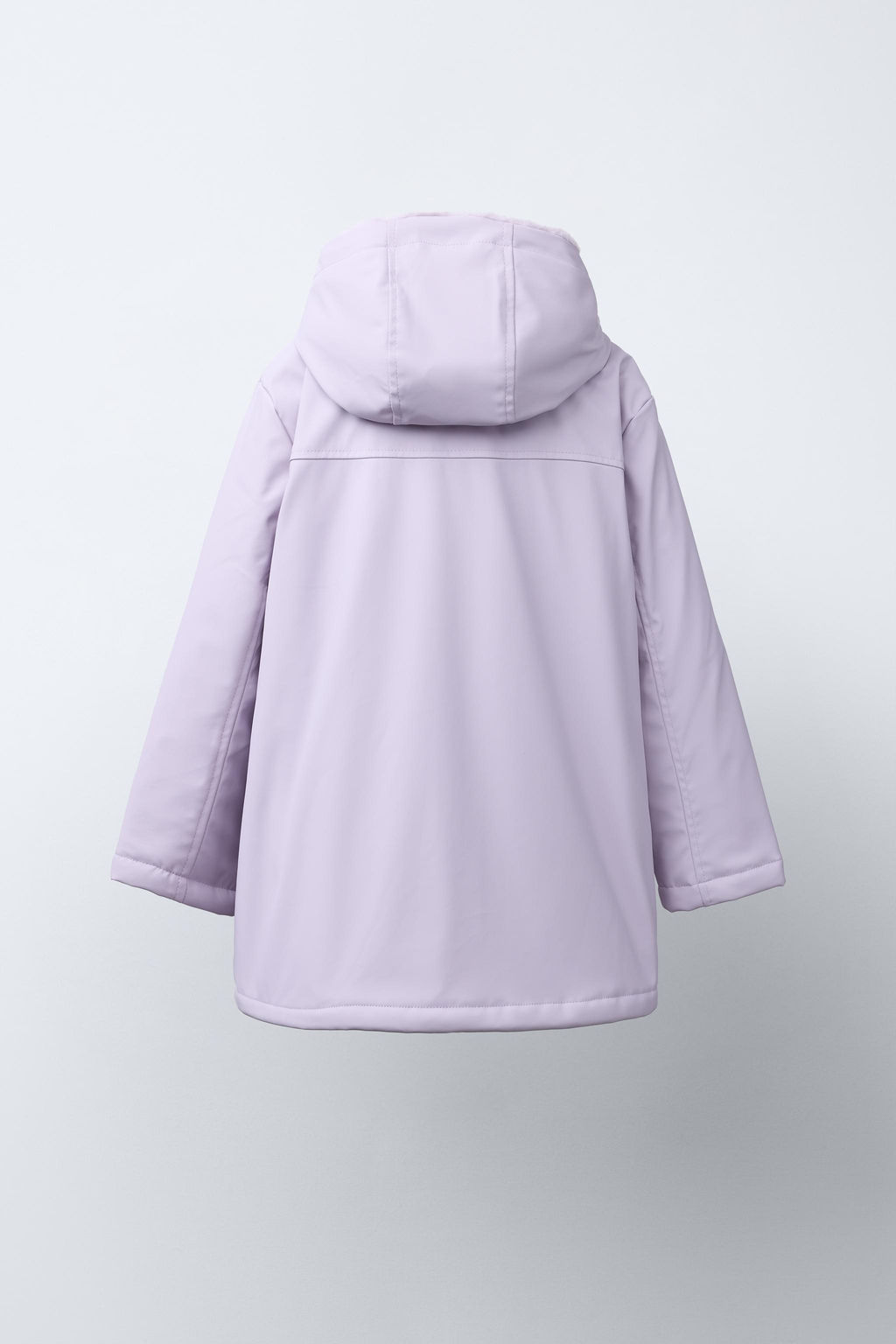RUBBERISED WATER-RESISTANT JACKET WITH FAUX FUR - Zara фото 4