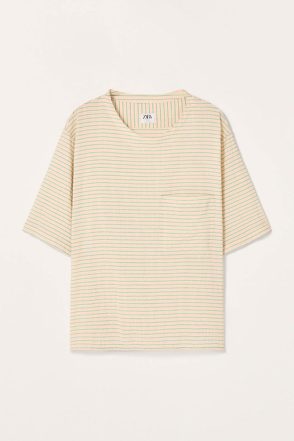 LIMITED EDITION STRIPED FLOWING T-SHIRT - Zara фото 3