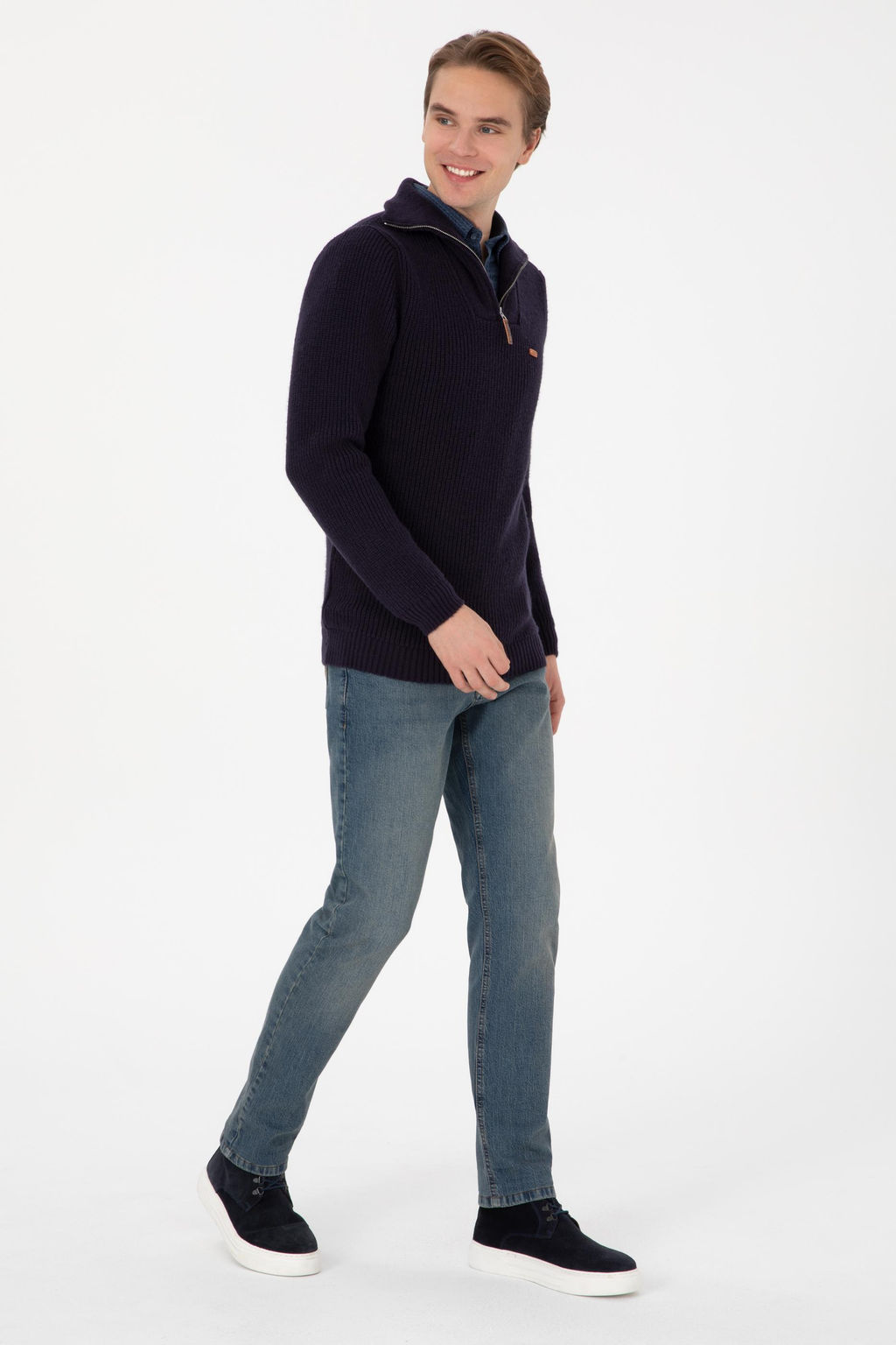Erkek Lacivert Kazak - U.s. polo assn фото 4