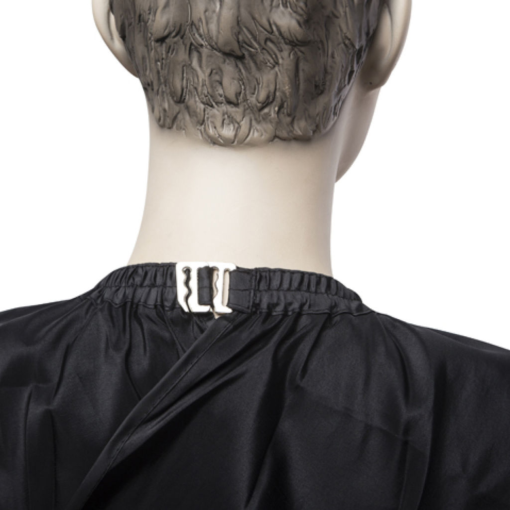 Dewal Пеньюар для стрижки Глянец AA04Black, 128 х 146 см, черный глянцевый