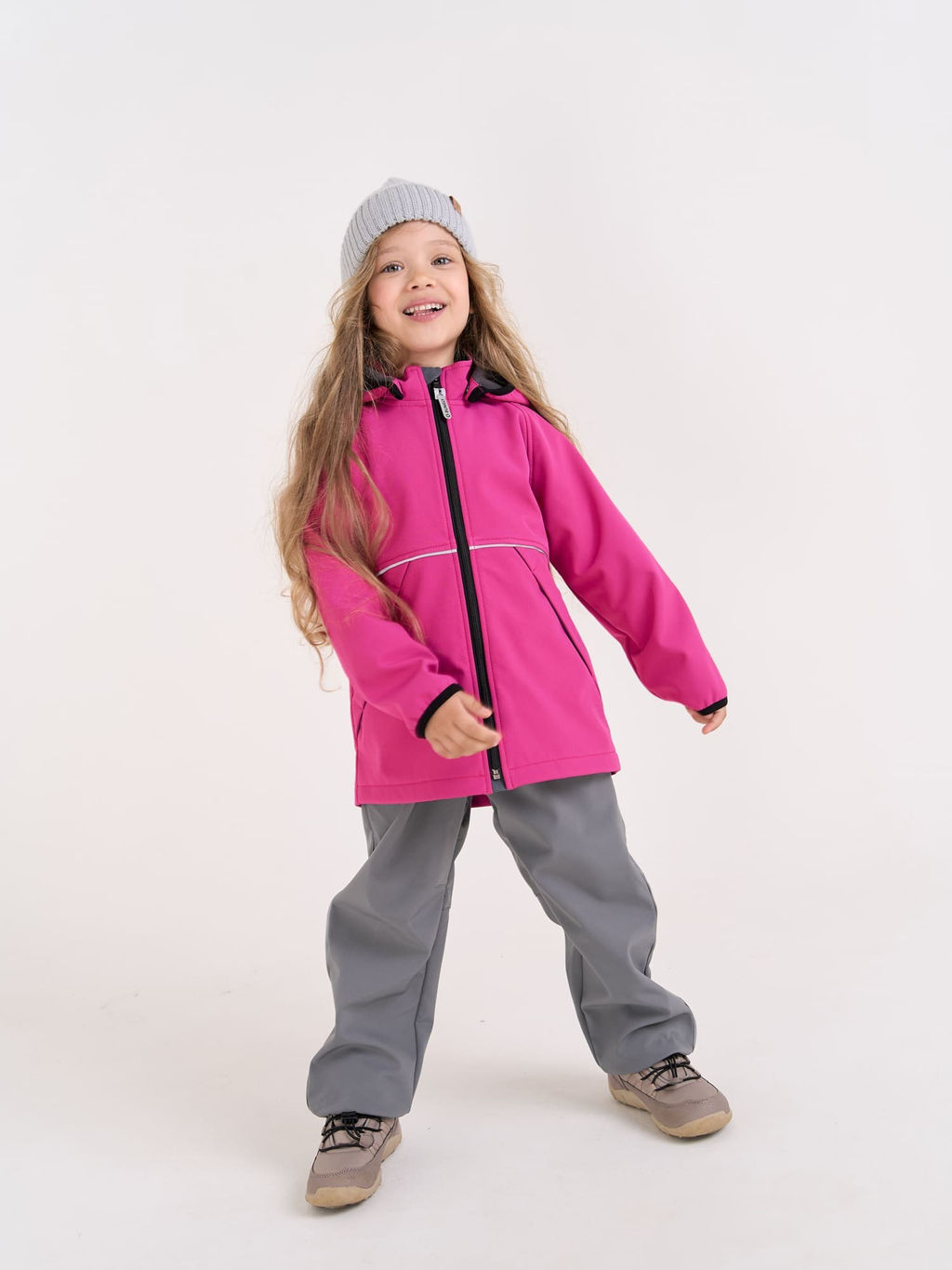 Куртка Softshell демисезонная Фуксия - Bungly фото 10