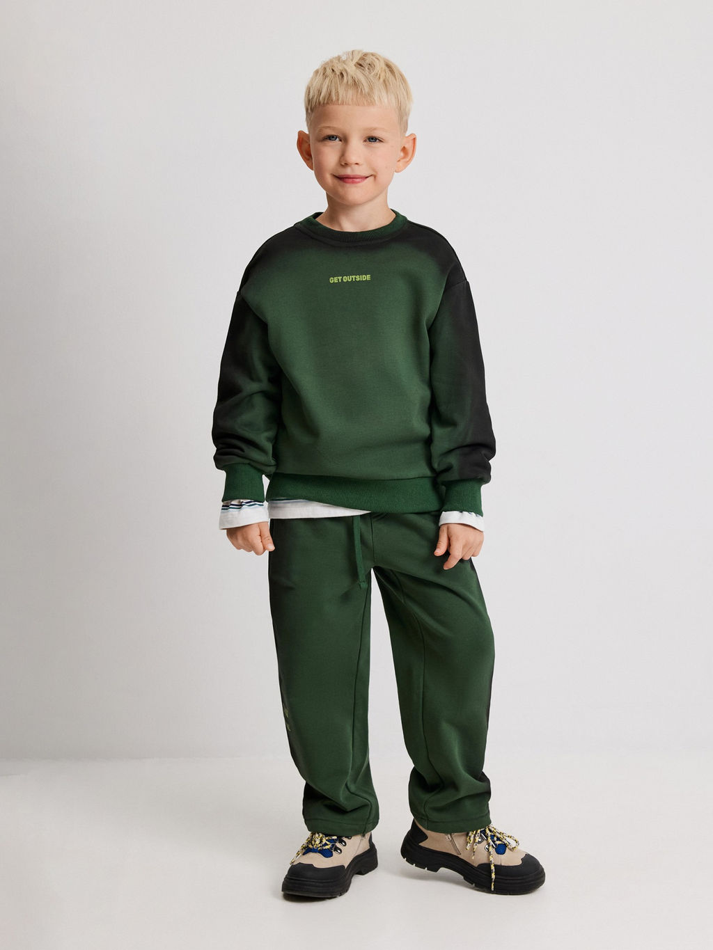 ACOOLA / Джемпер детский для мальчиков Pirog зеленый  фото 6